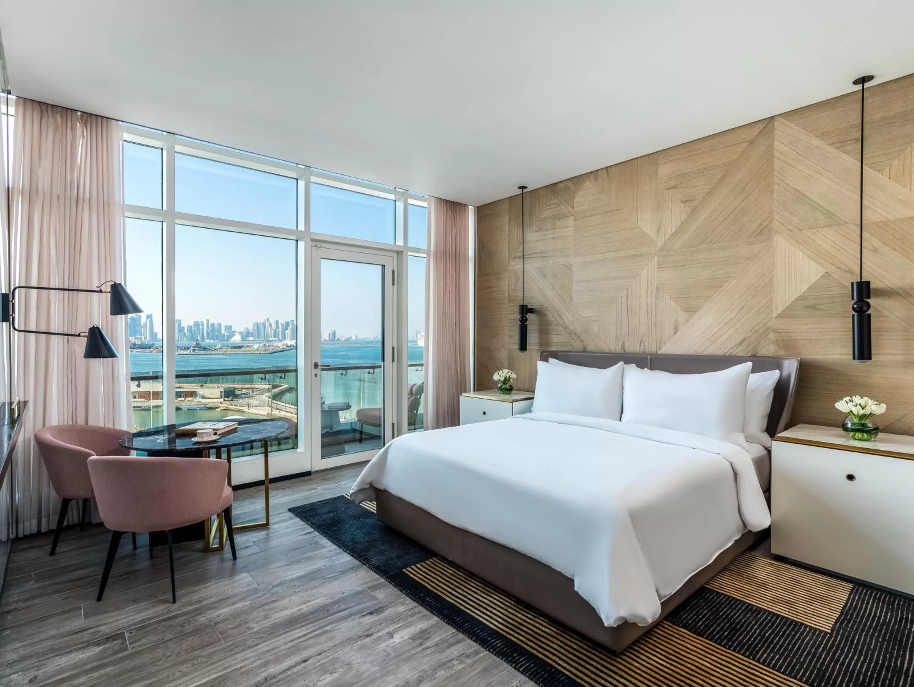 Bed in Rixos Gulf Hotel Doha