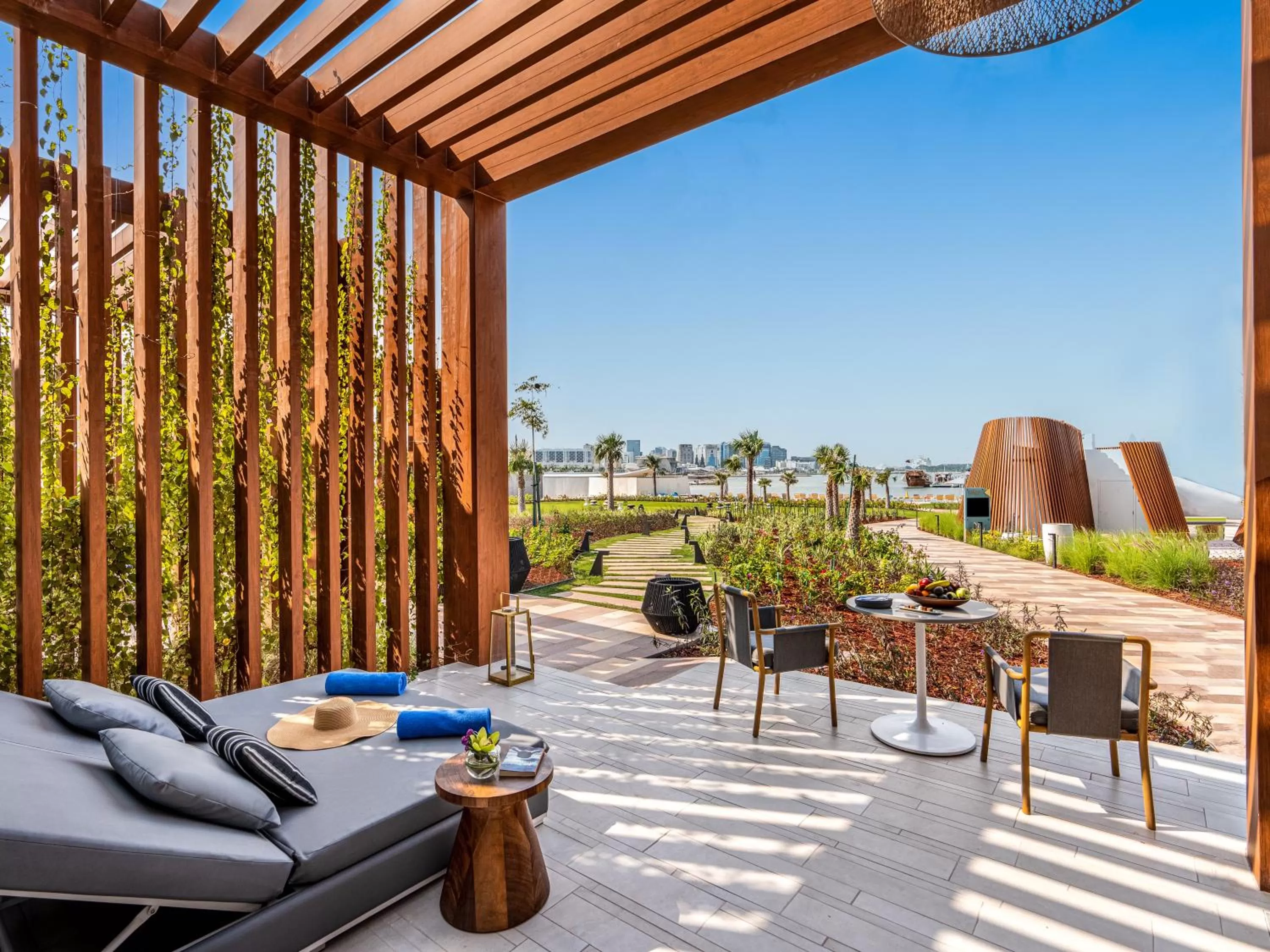 Garden in Rixos Gulf Hotel Doha