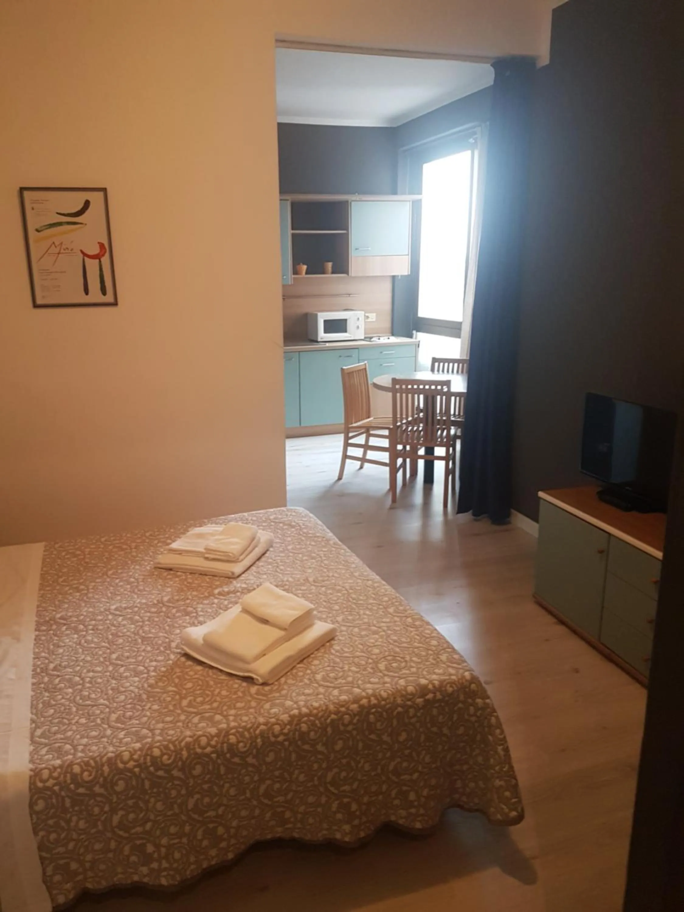 Bed in Hotel Santin