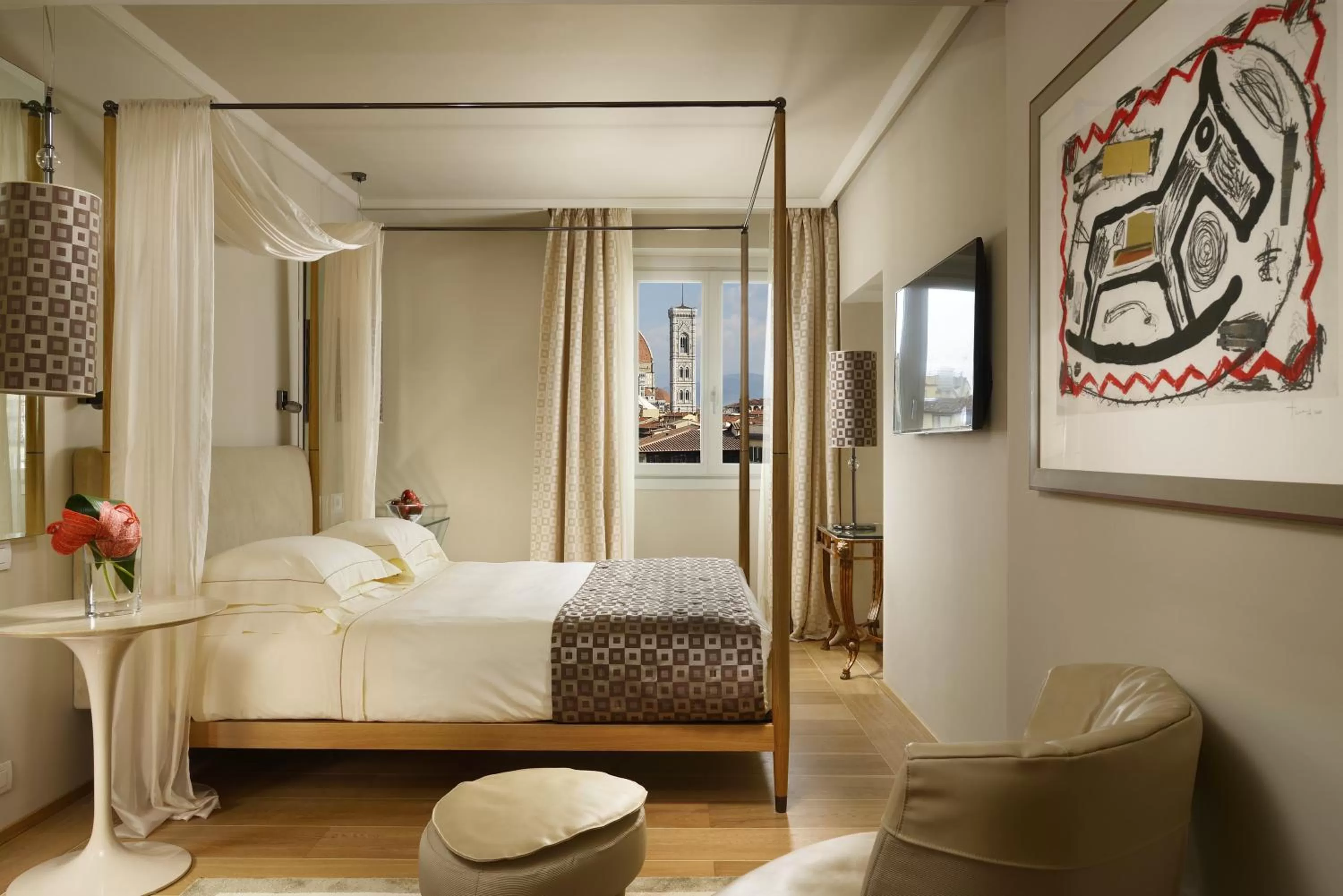 Romantic Double Room in Grand Hotel Minerva