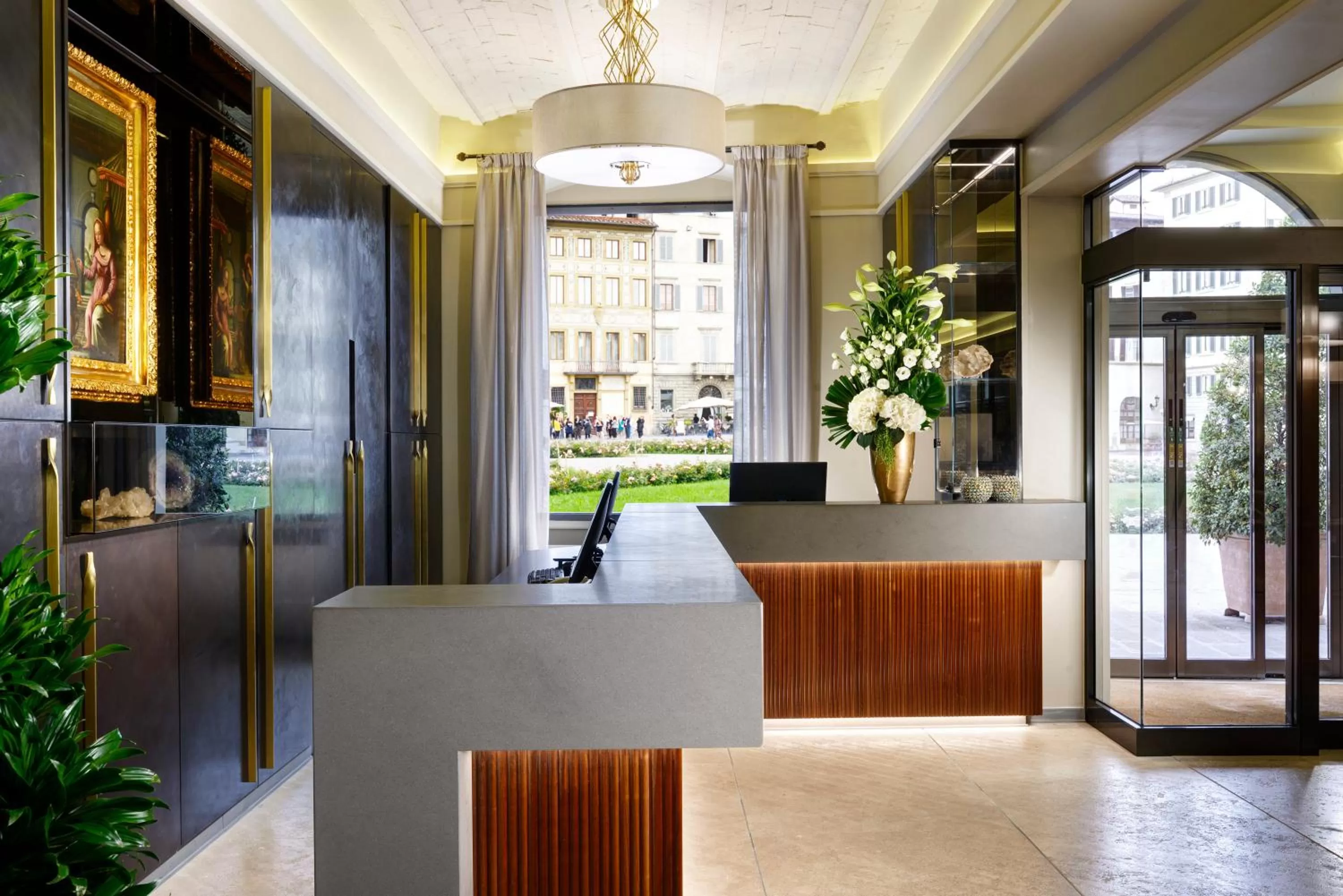 Lobby or reception in Grand Hotel Minerva