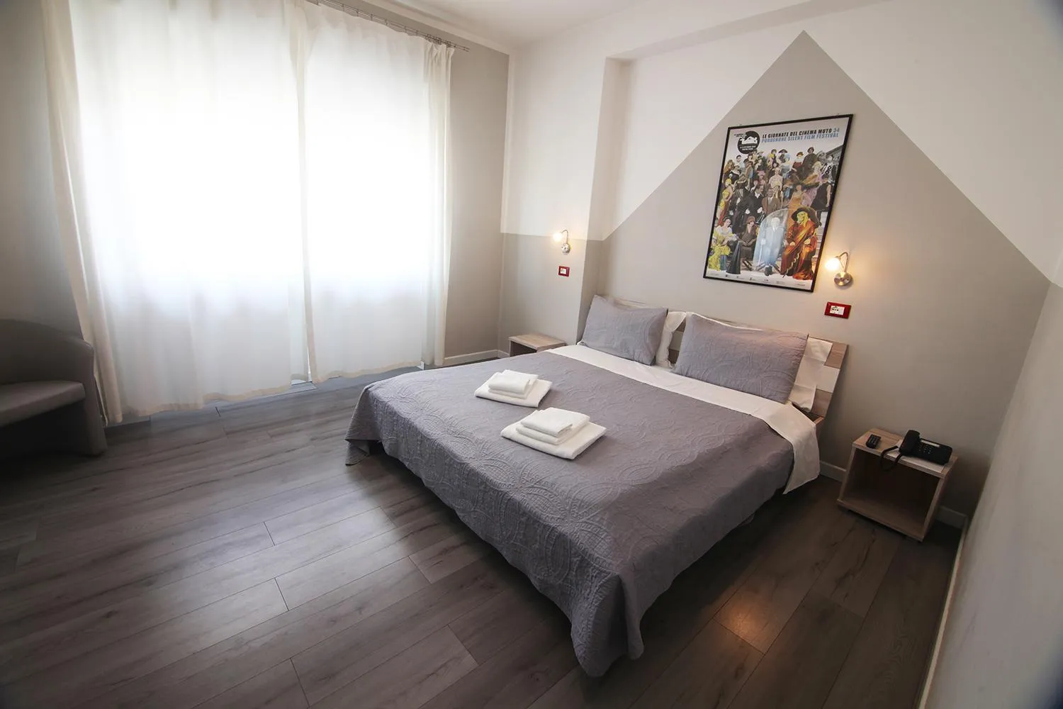 Bed in Hotel Santin