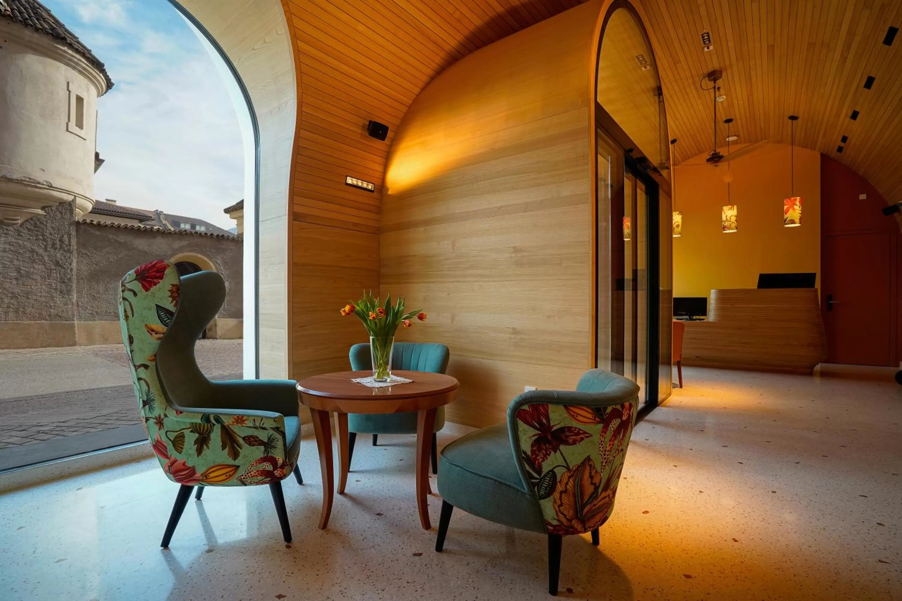 Lobby or reception in Hotel La Briosa