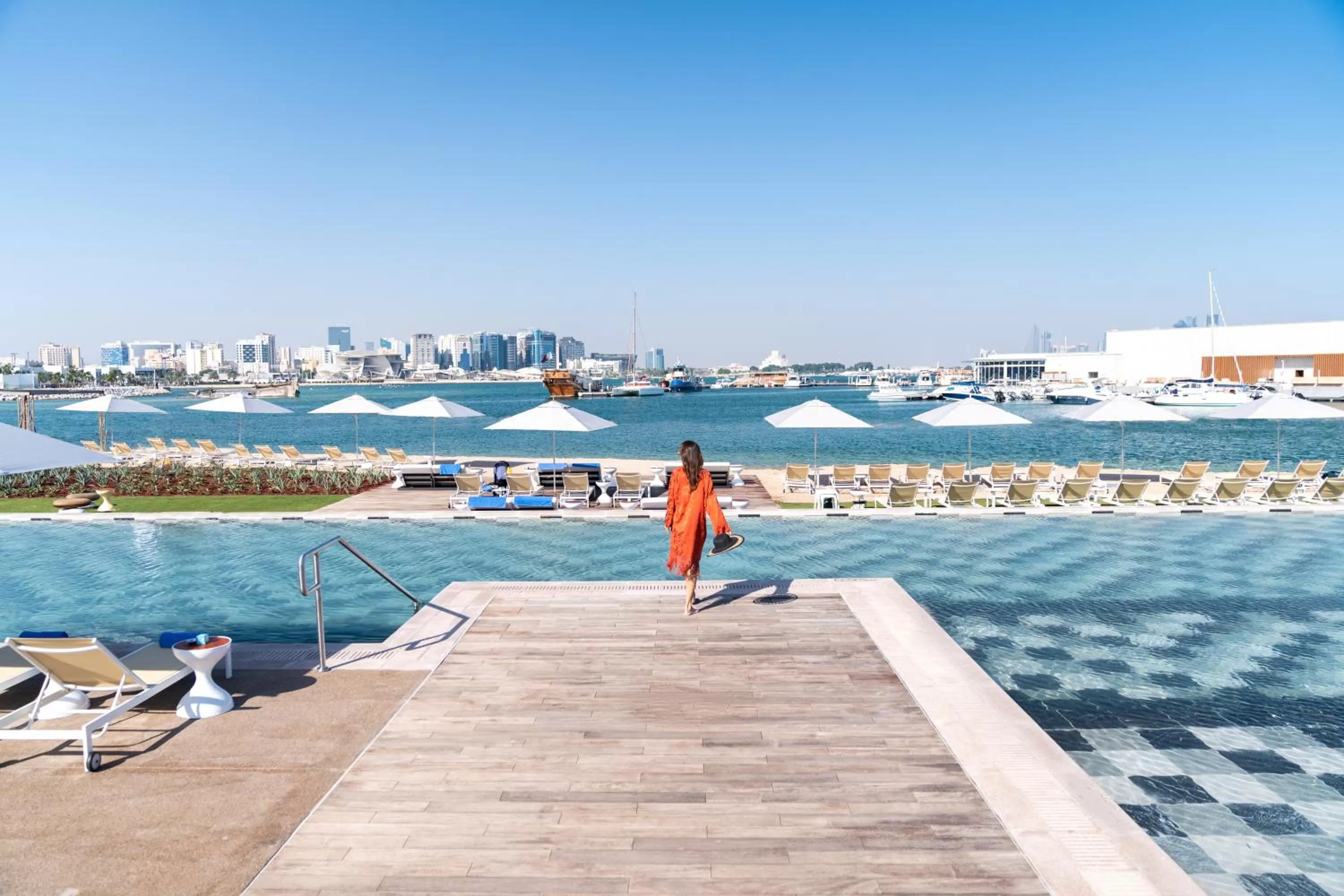 Swimming pool in Rixos Gulf Hotel Doha