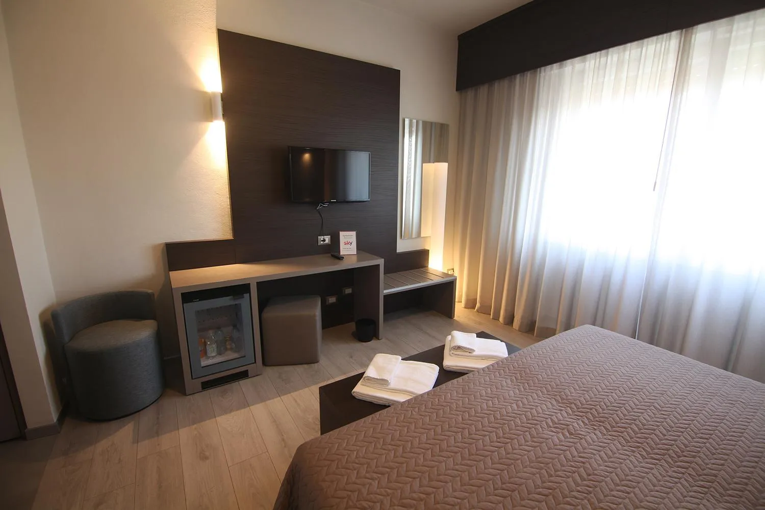 Bed in Hotel Santin