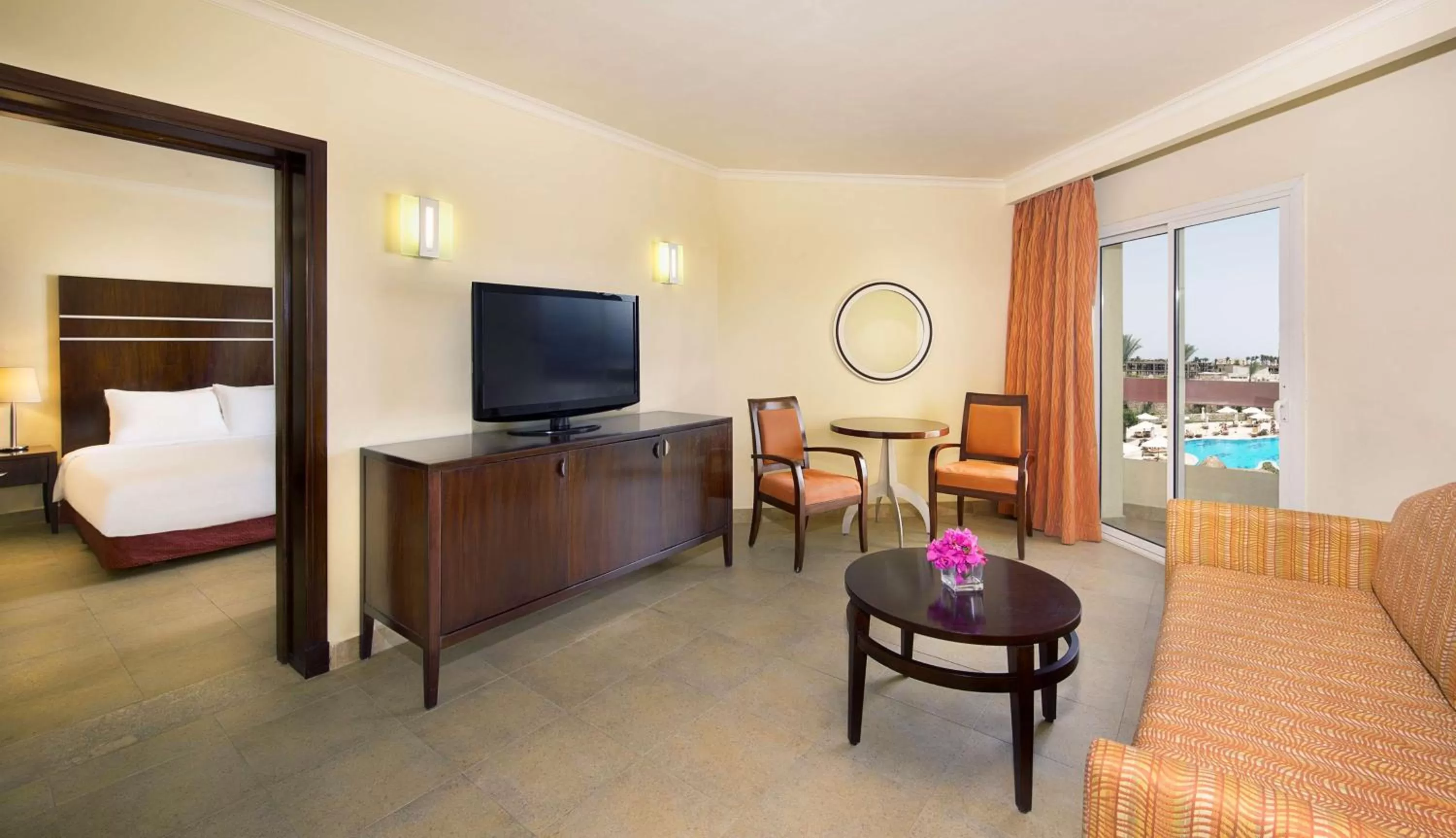 One-Bedroom King Suite with Pool View in DoubleTree by Hilton Sharks Bay Resort