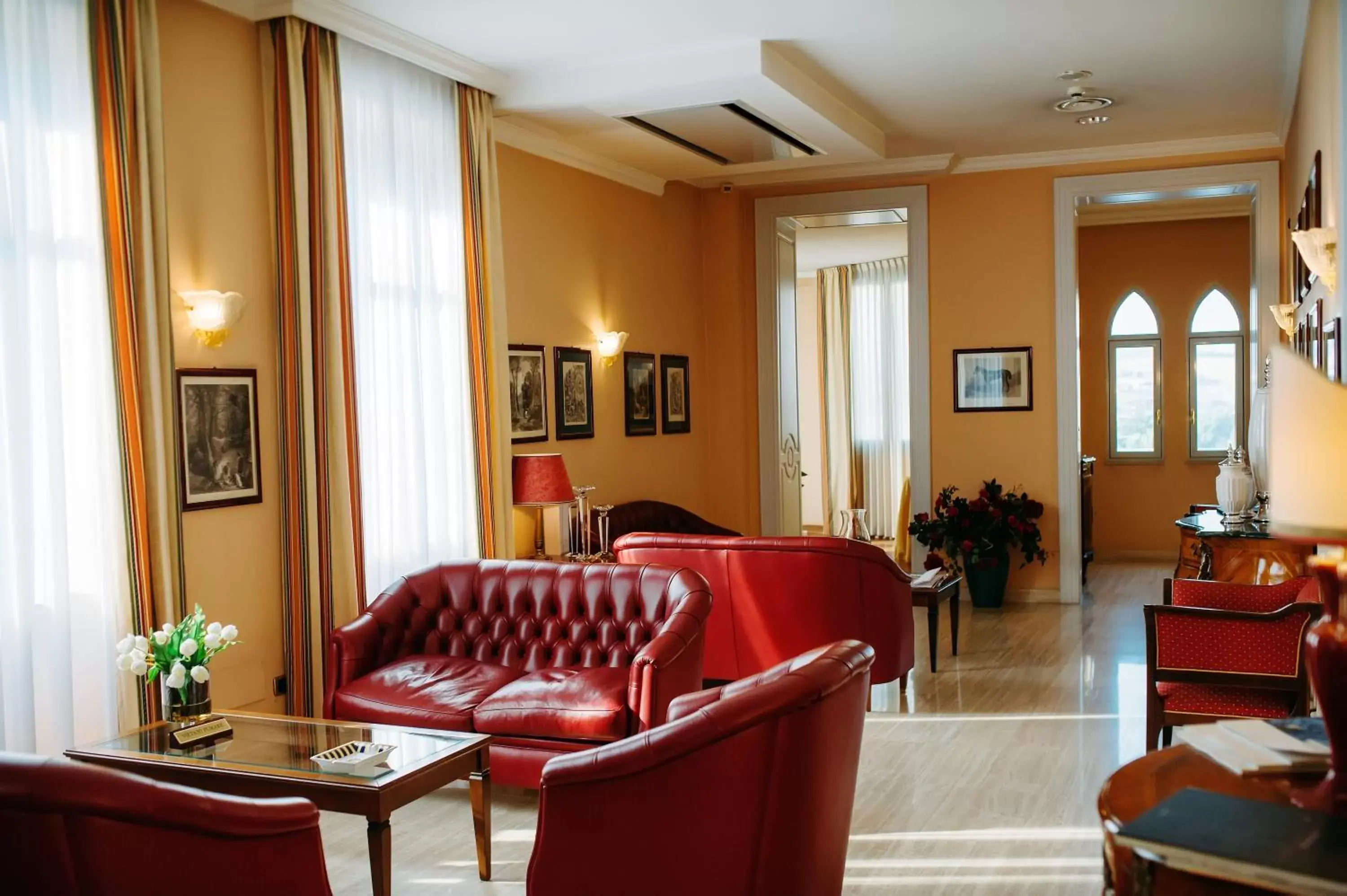 Lobby or reception in Hotel Villa Traiano Lobby or reception in Hotel Villa Traiano