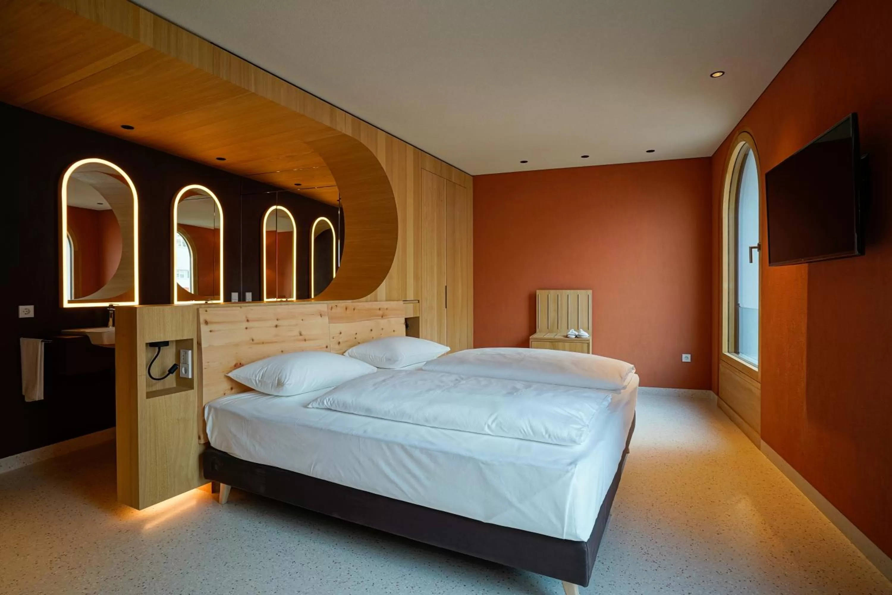 Bedroom, Bed in Hotel La Briosa