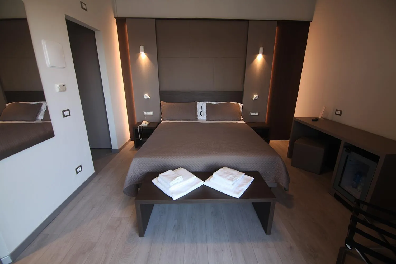 Bed in Hotel Santin