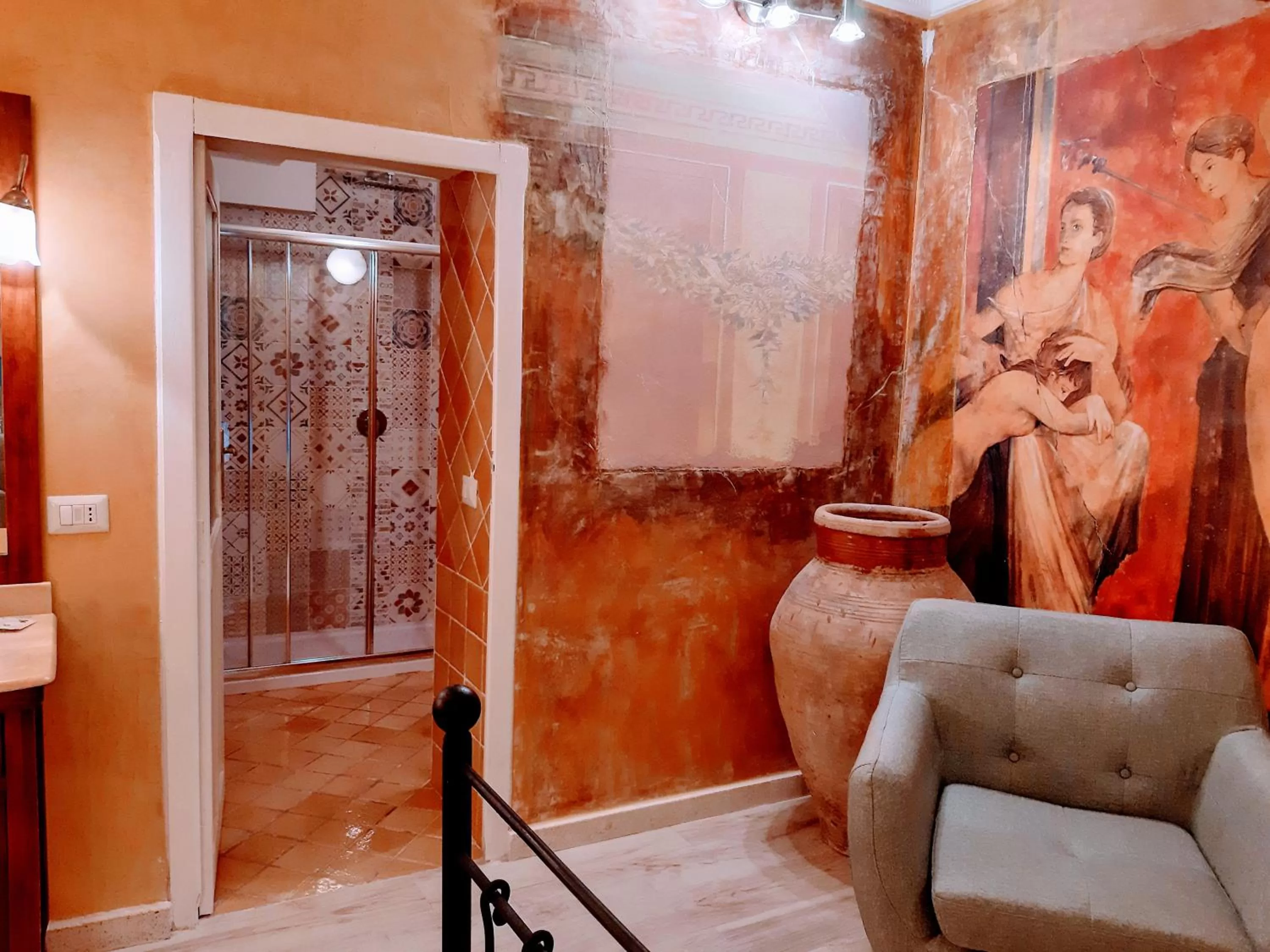Shower in Hotel Villa Antica Tropea