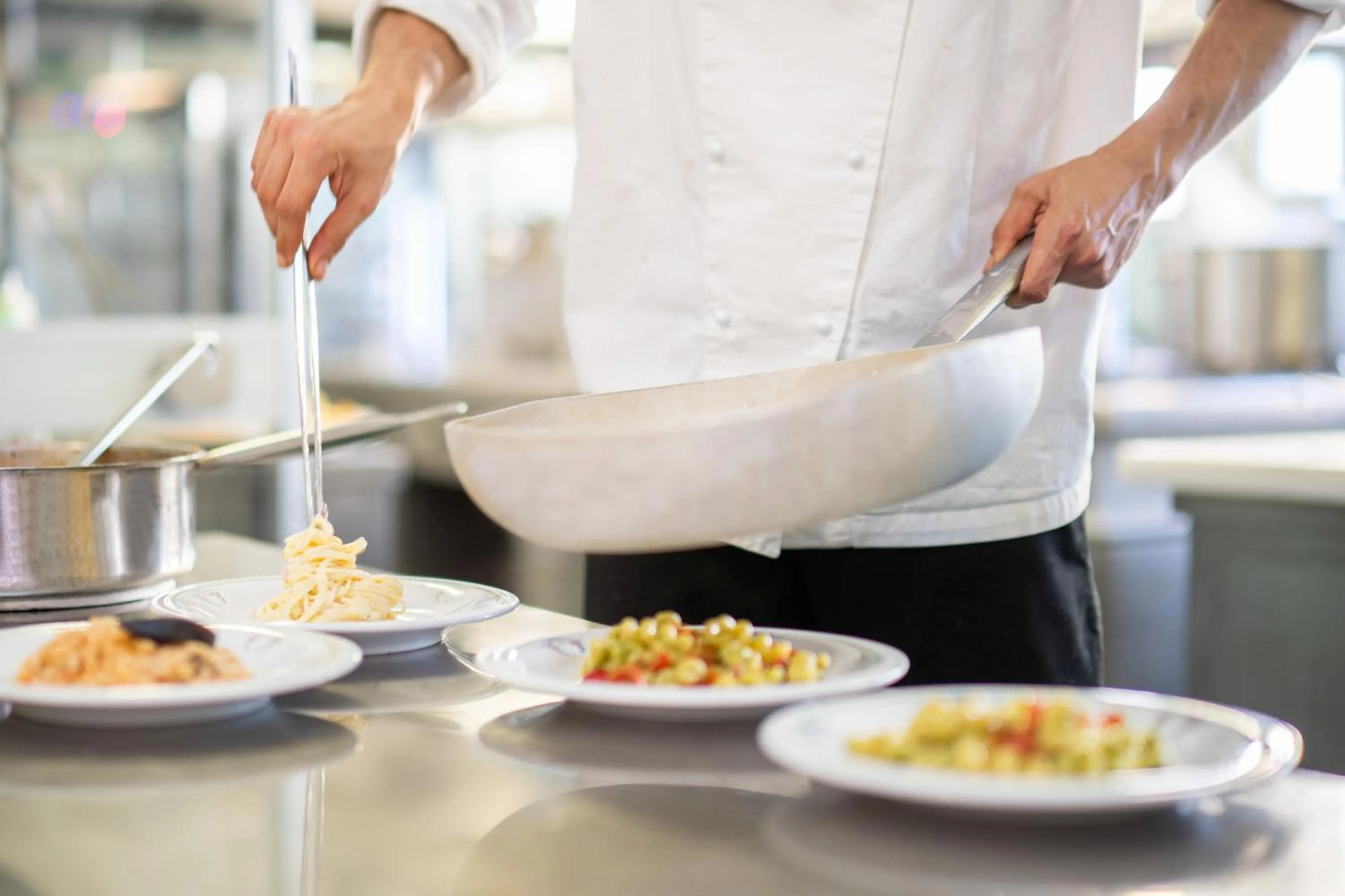 Kitchen or kitchenette in Hotel Ariston Molino Buja