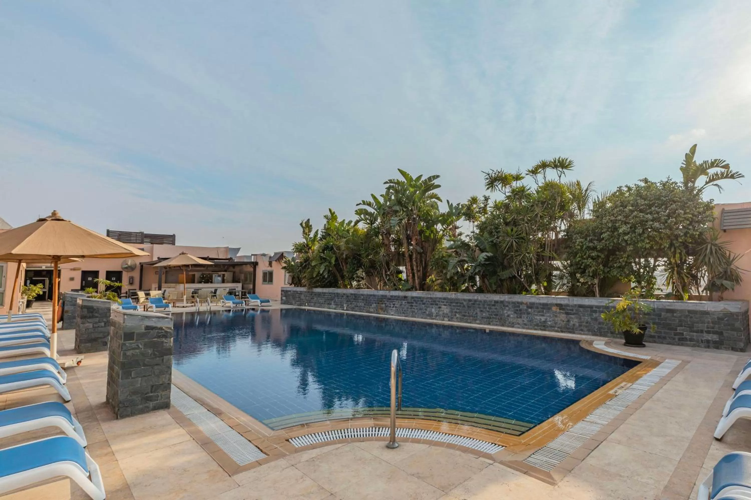 Pool view in Radisson Blu Hotel, Cairo Heliopolis