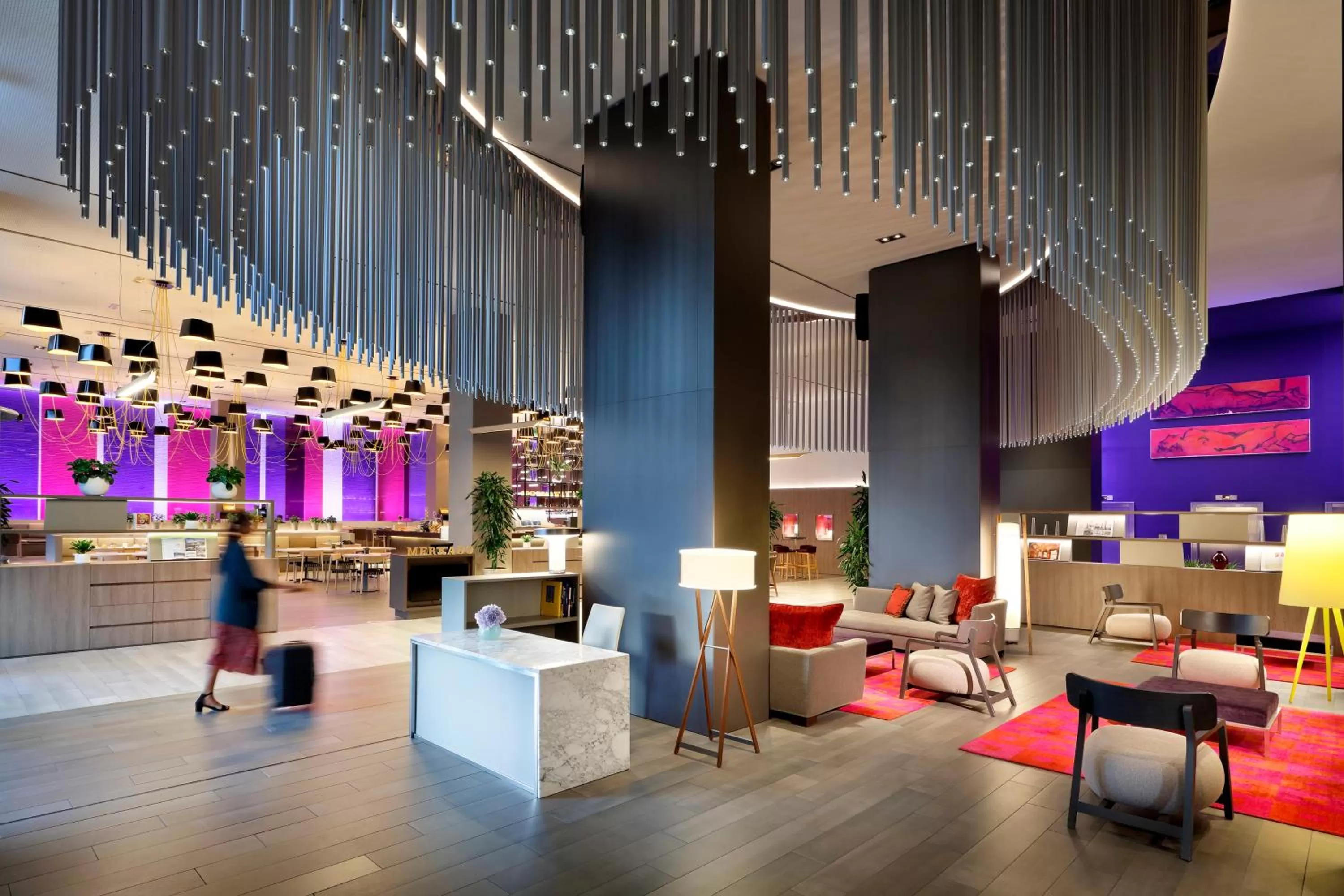 Lobby or reception in Melia Barcelona Sky 4* Sup