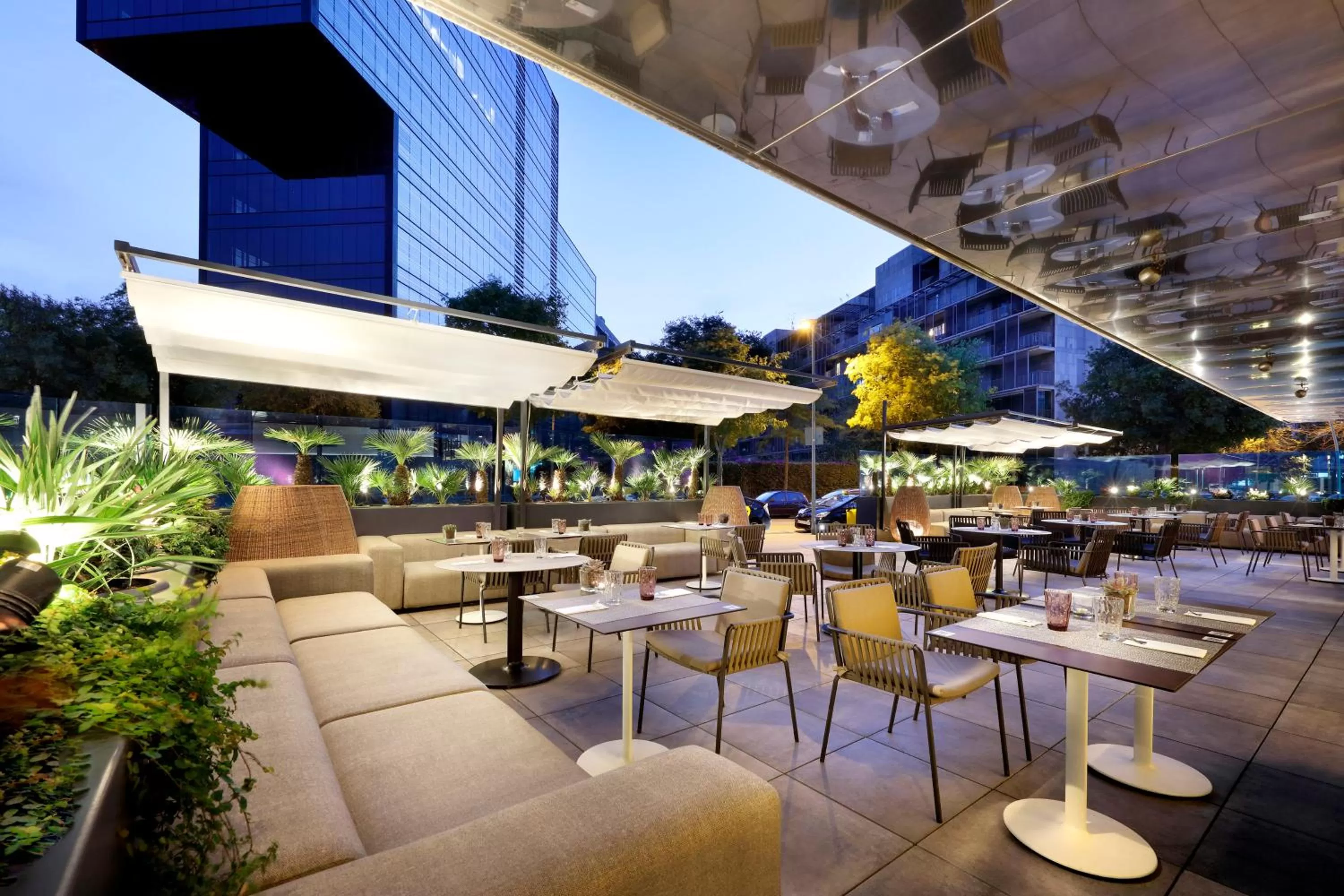 Balcony/Terrace in Melia Barcelona Sky 4* Sup