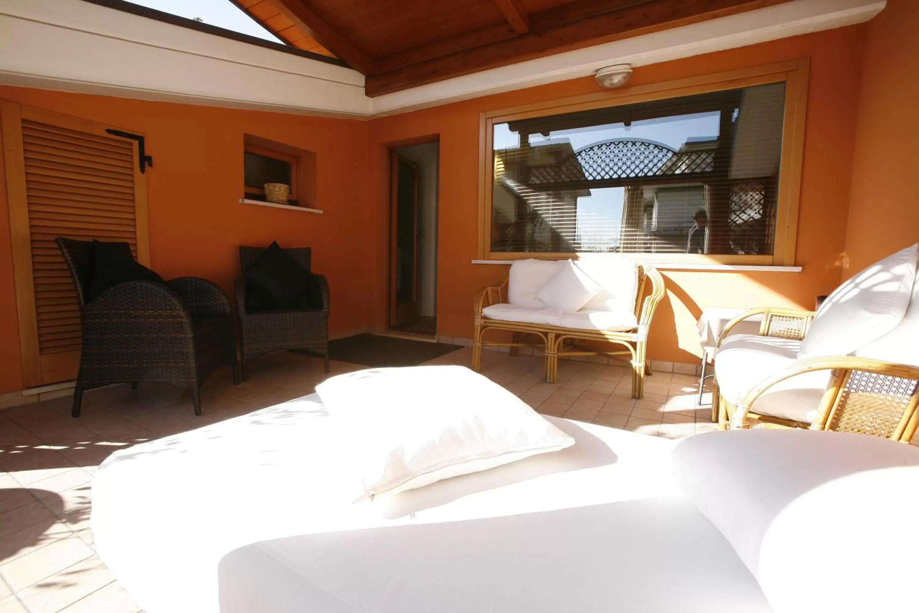 Balcony/Terrace, Bed in Villa Alba Boutique Hotel Balcony/Terrace, Bed in Villa Alba Boutique Hotel