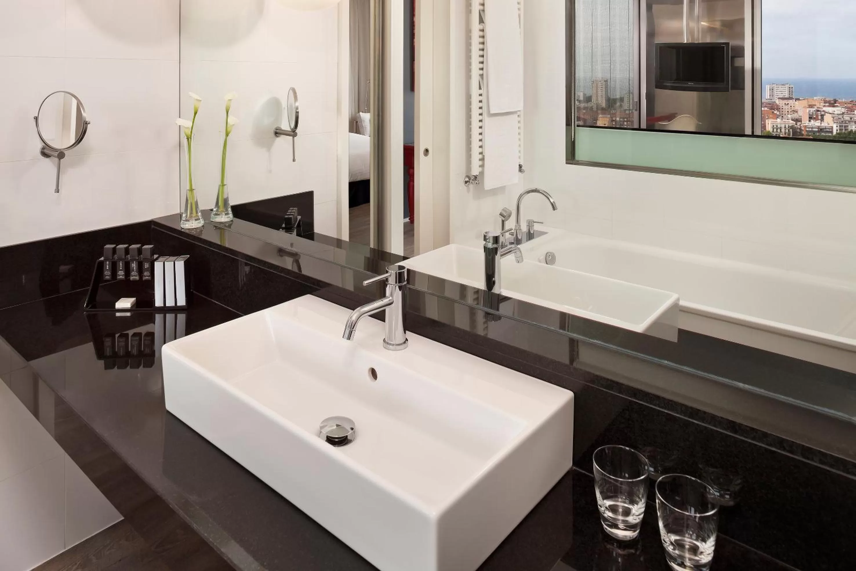 Bathroom in Melia Barcelona Sky 4* Sup
