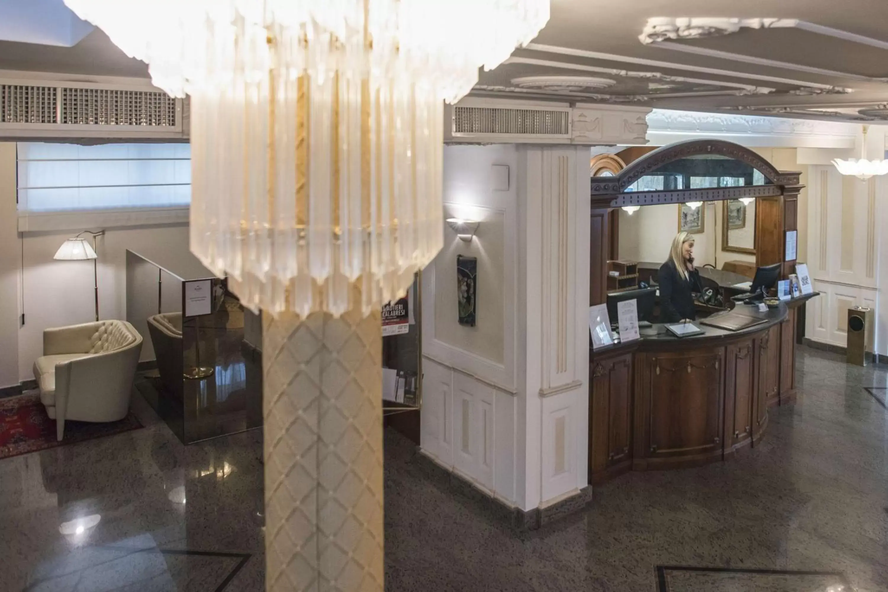 Lobby or reception in Hotel Plaza Lobby or reception in Hotel Plaza