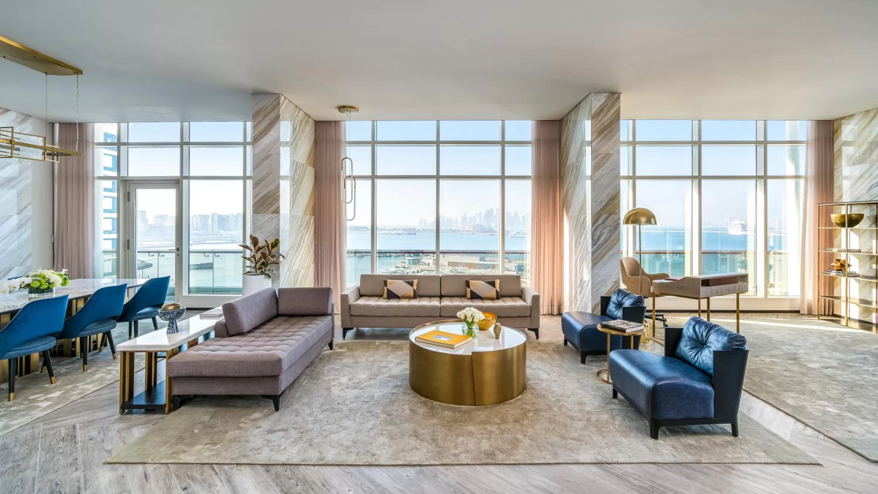 Living room in Rixos Gulf Hotel Doha