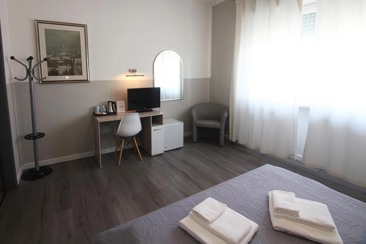 Bed in Hotel Santin