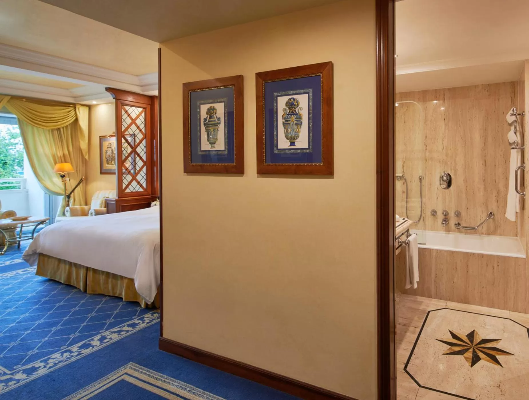 Bedroom, Bed in Rome Cavalieri, A Waldorf Astoria Hotel