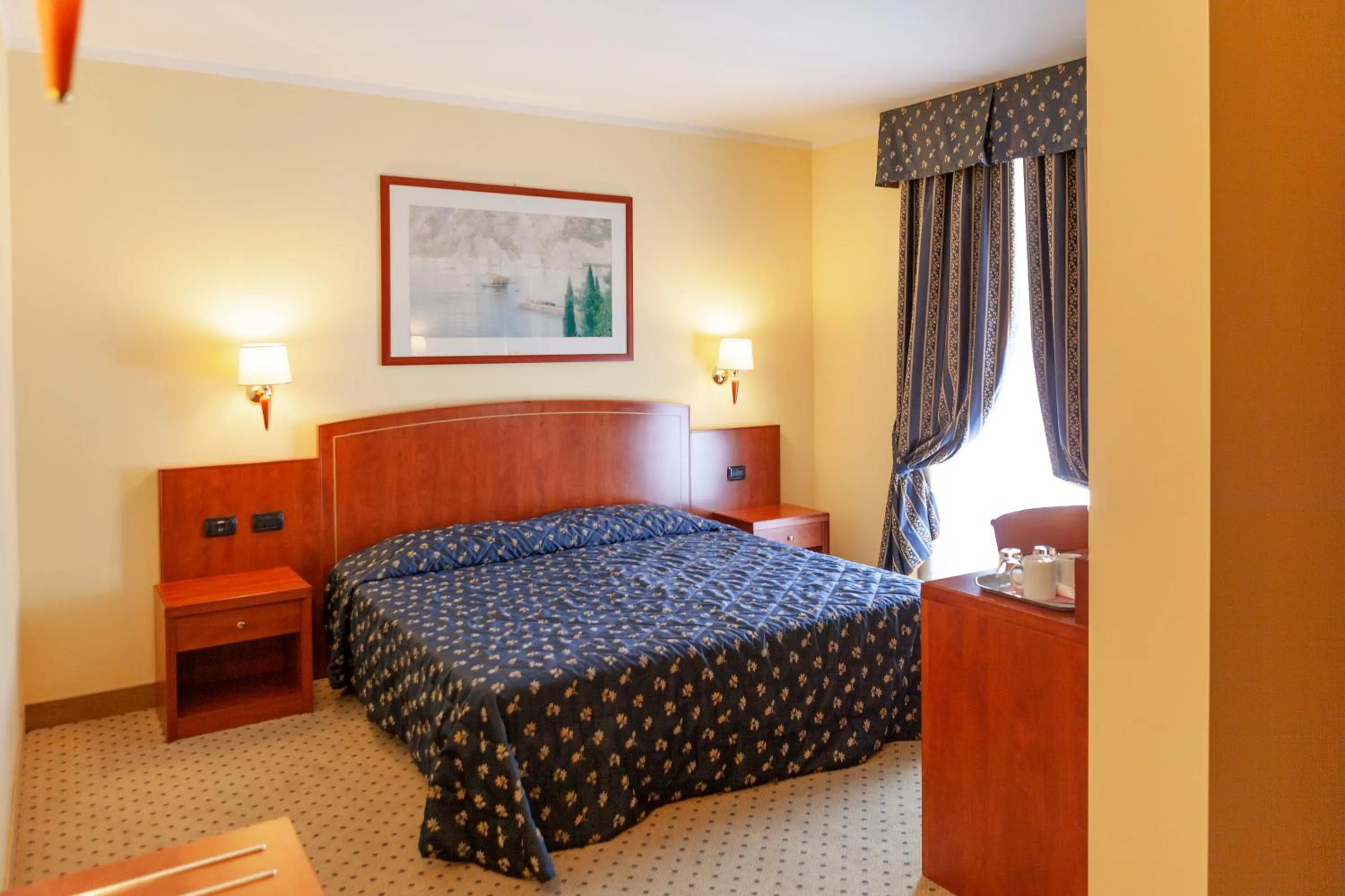 Bed in Hotel Olivo