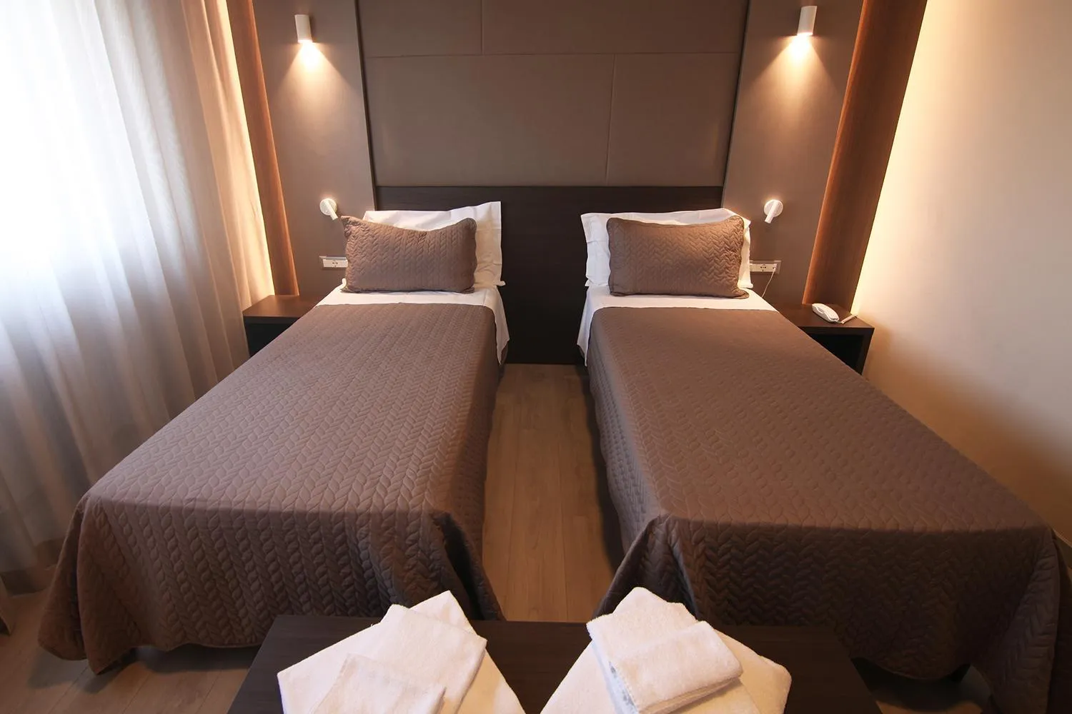Bed in Hotel Santin