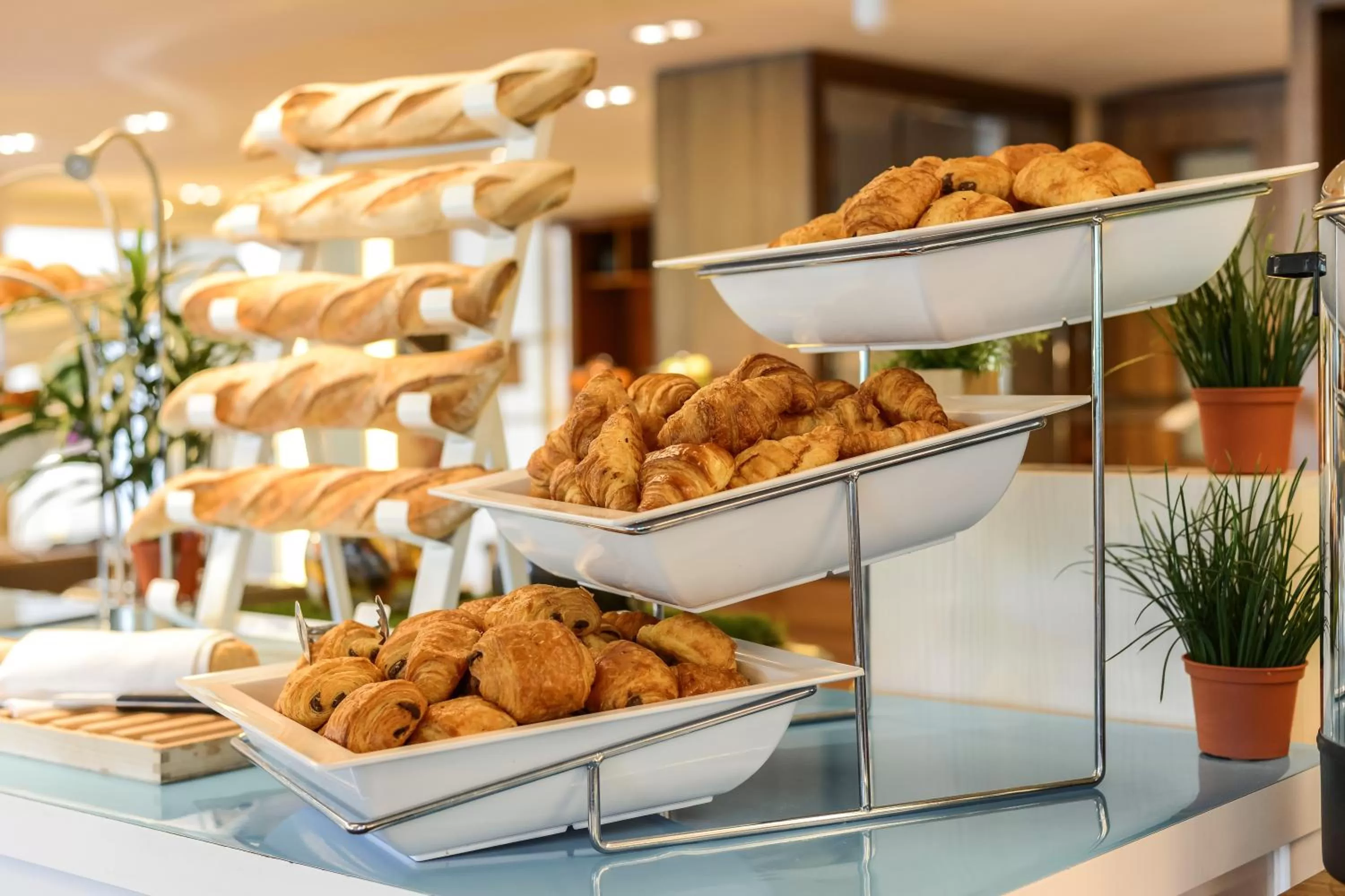 Buffet breakfast in Novotel Paris Centre Tour Eiffel