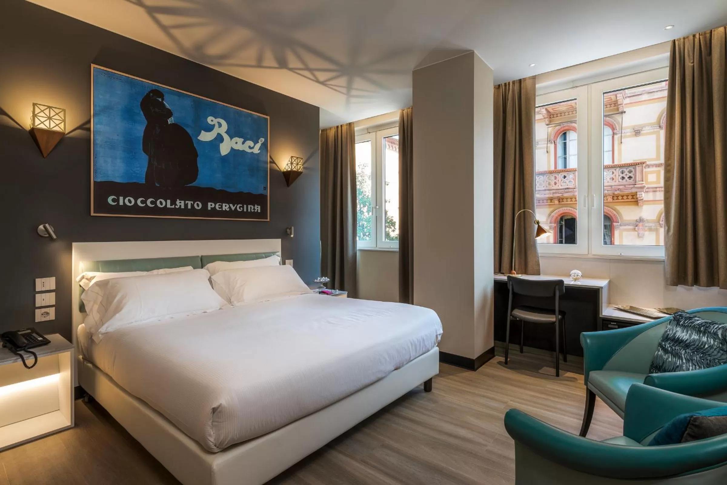 Photo of the whole room, Bed in Sangallo Palace