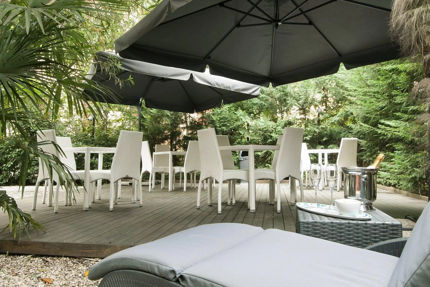 Garden in Hotel Villa Pannonia