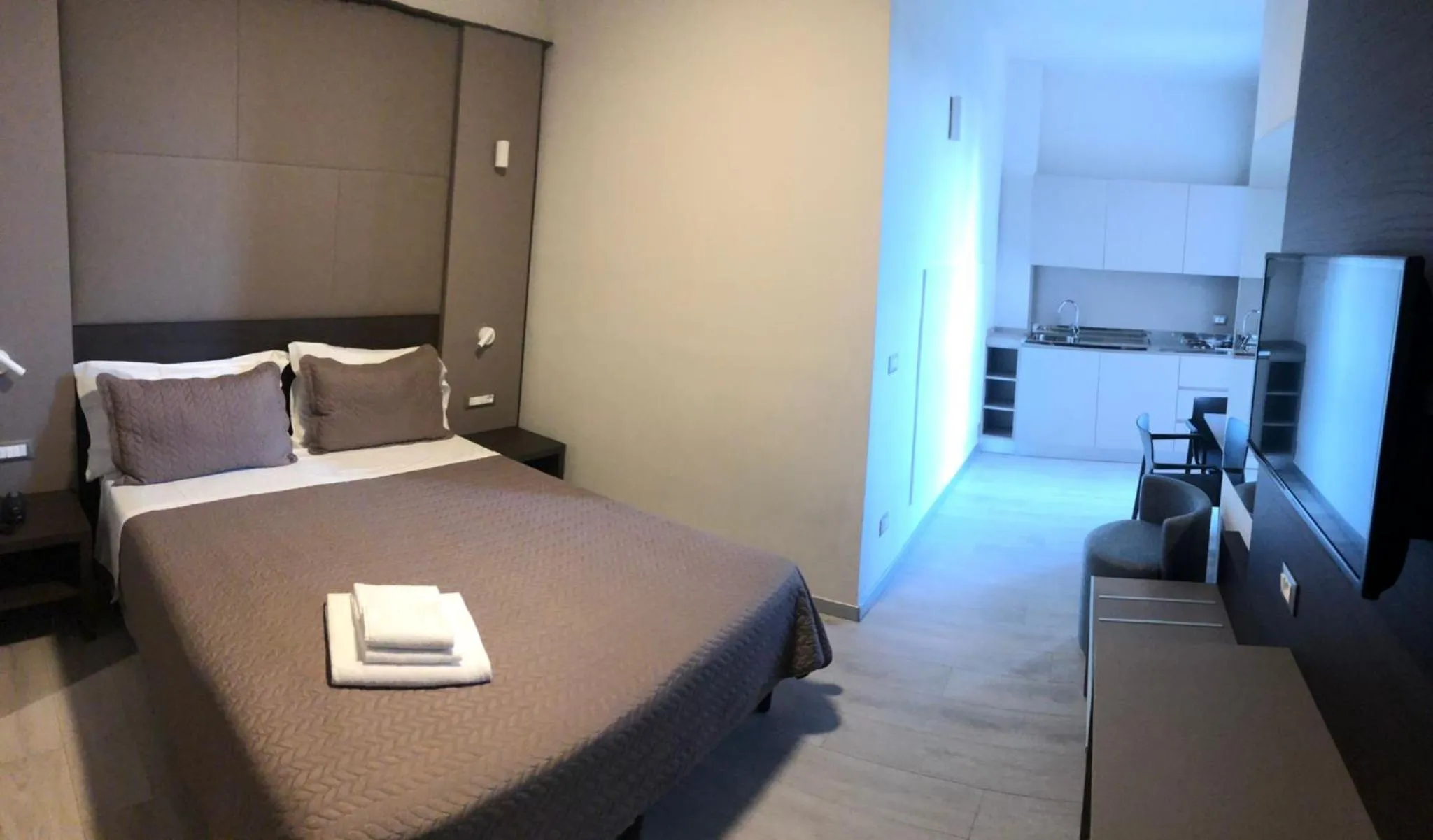 Bed in Hotel Santin