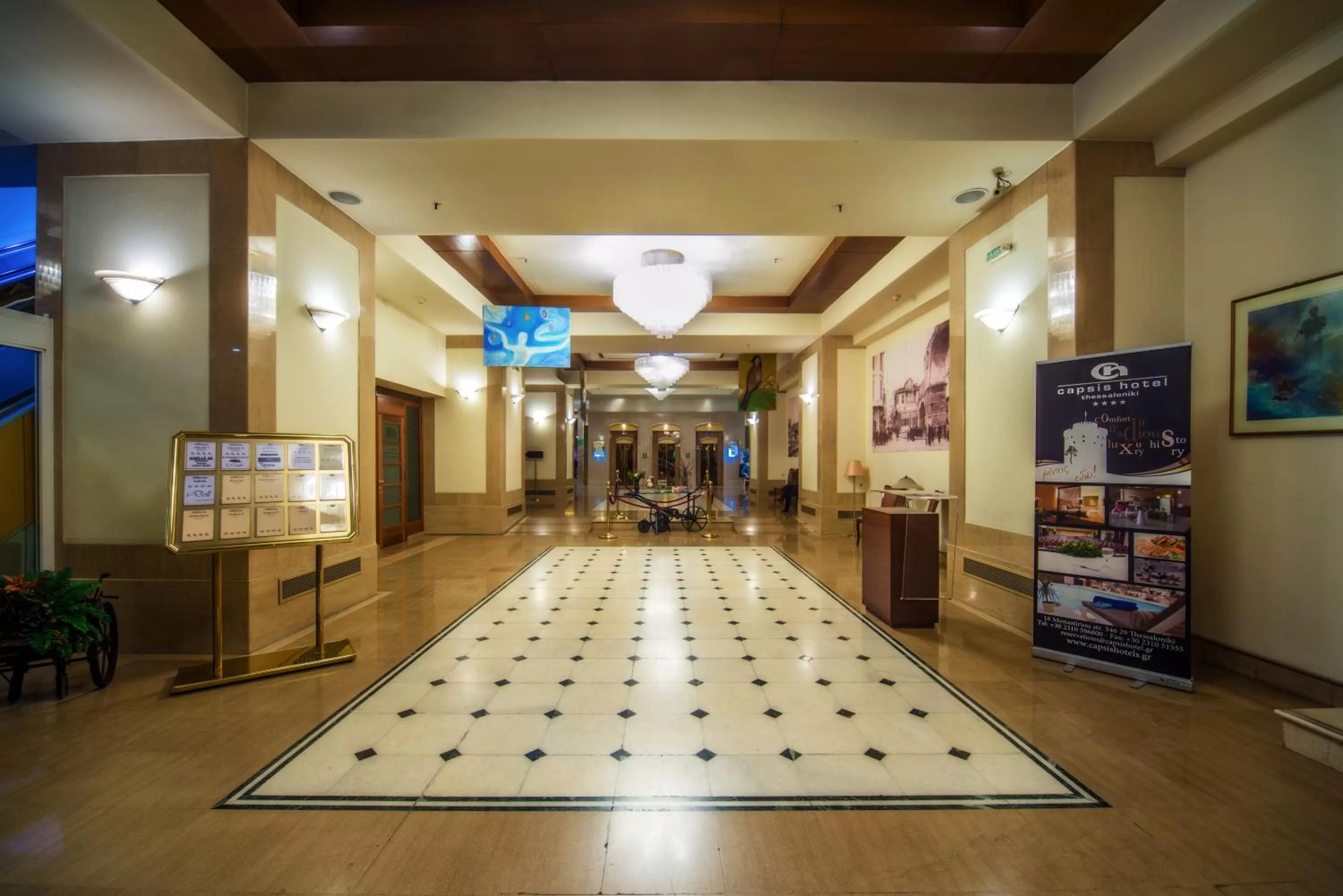Lobby or reception in Capsis Hotel Thessaloniki