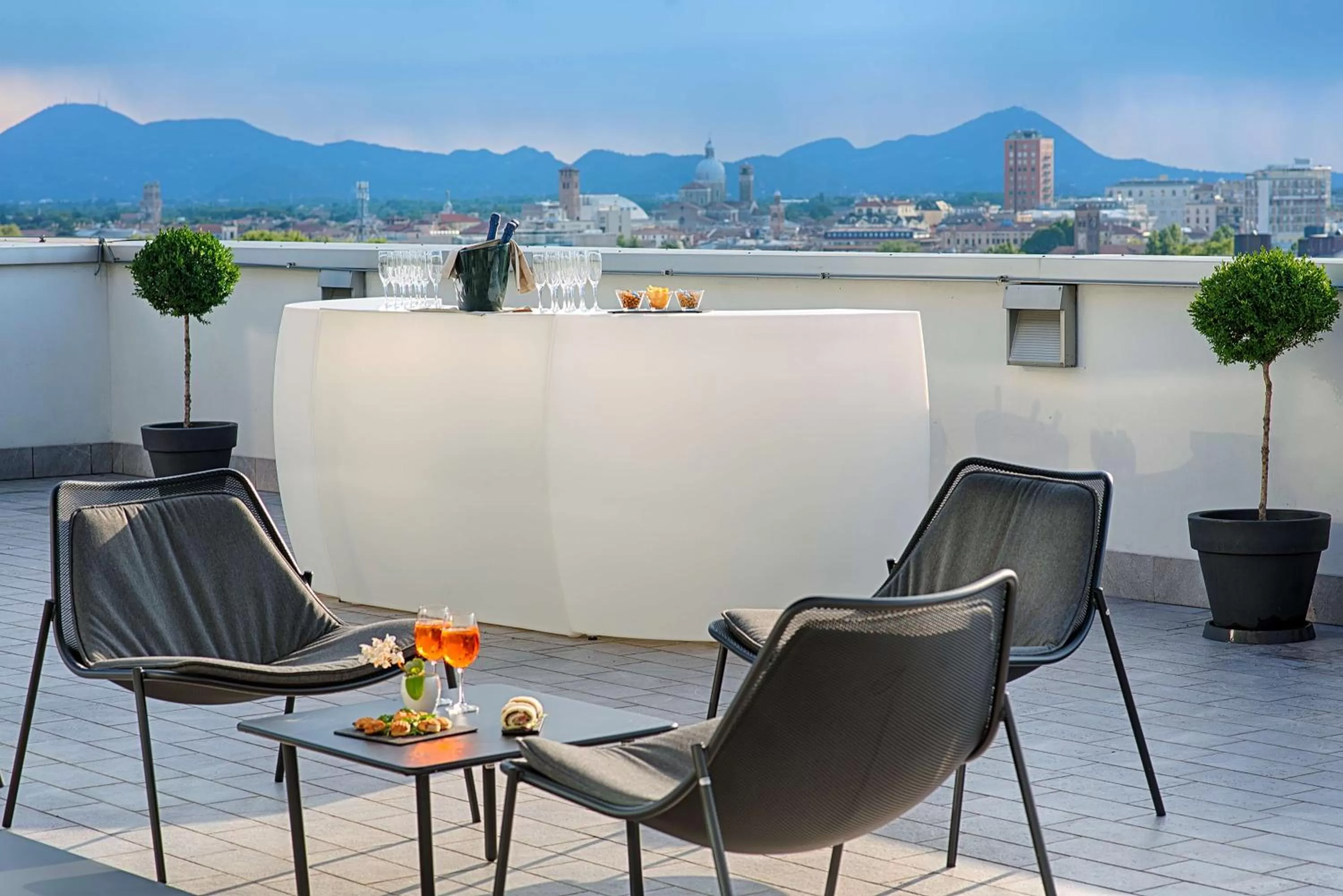Balcony/Terrace in Savhotel Mantegna Padova