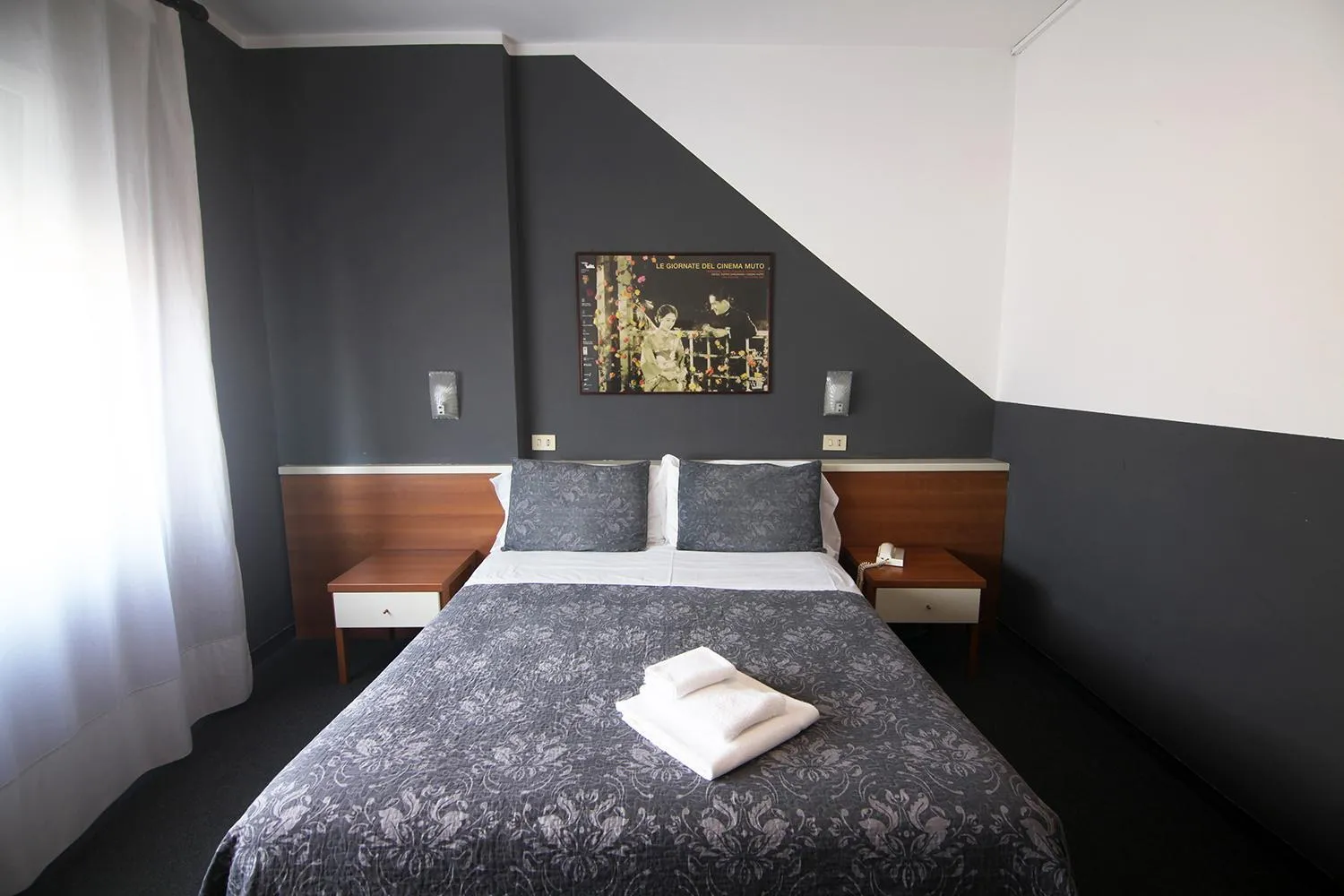 Bed in Hotel Santin