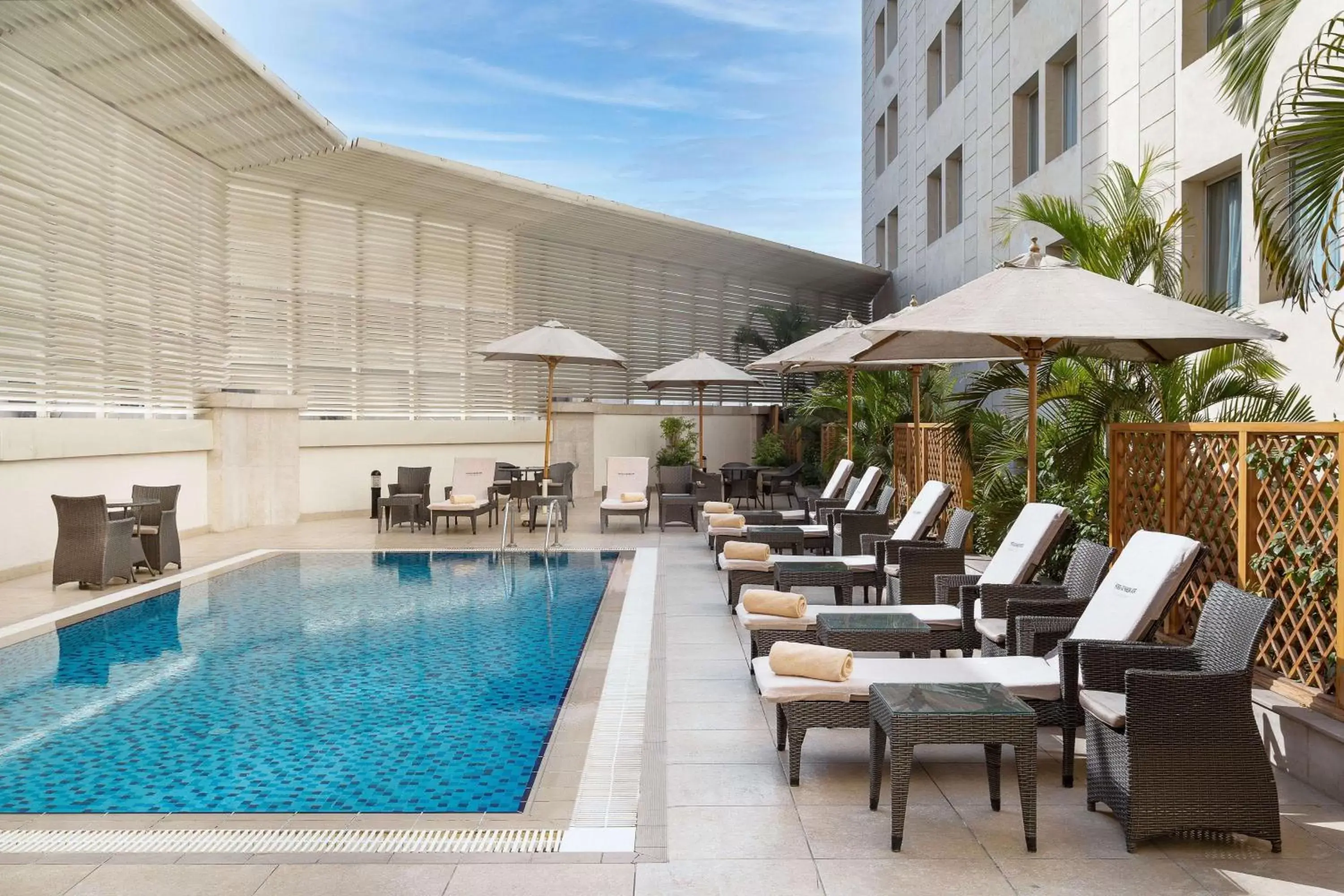 Pool view in Steigenberger Hotel El Tahrir Cairo Pool view in Steigenberger Hotel El Tahrir Cairo