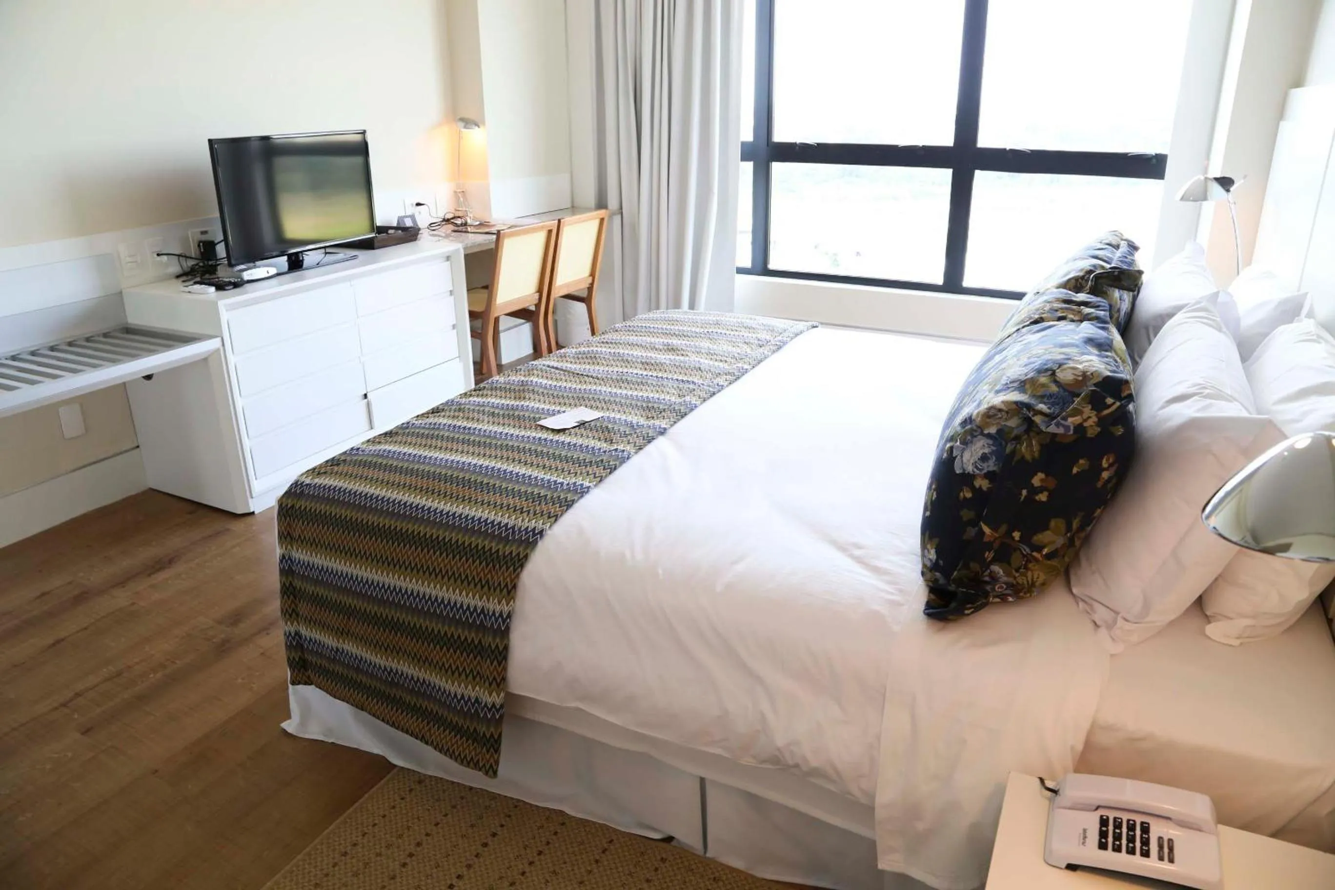 Bed in Vitória Hotel Convention Paulínia