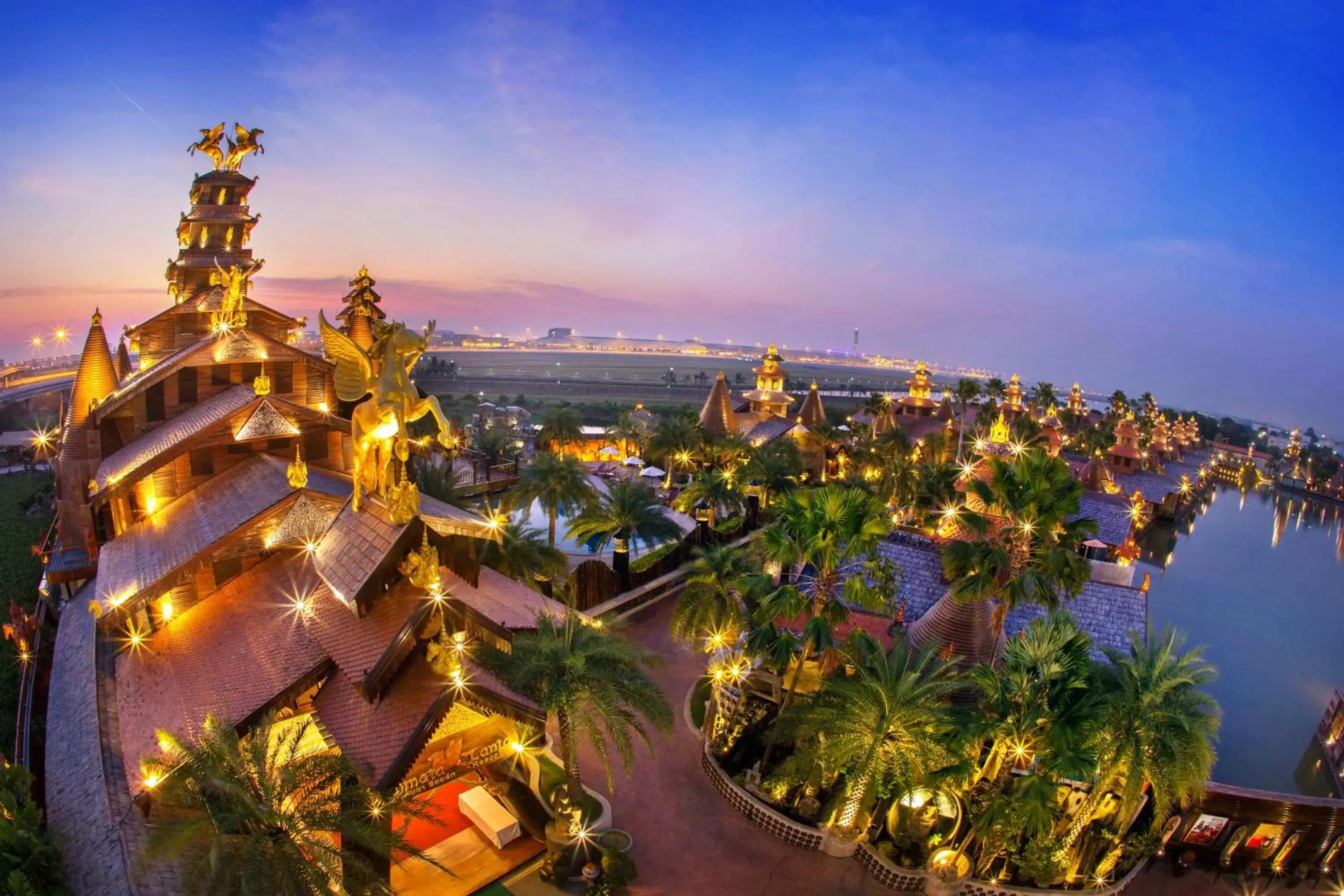 Bird's eye view in Ammata Lanta Resort Bird's eye view in Ammata Lanta Resort