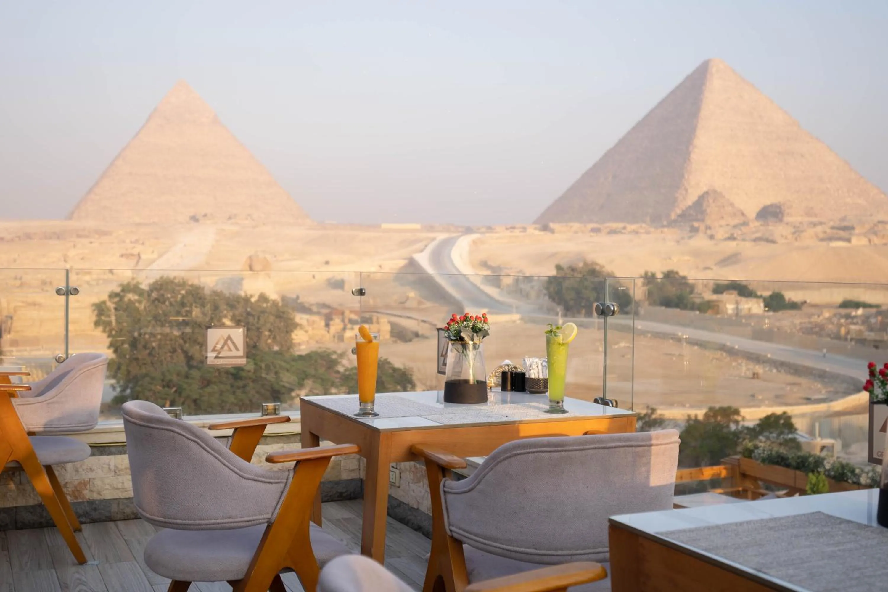 Dining area in Great Pyramid Inn
