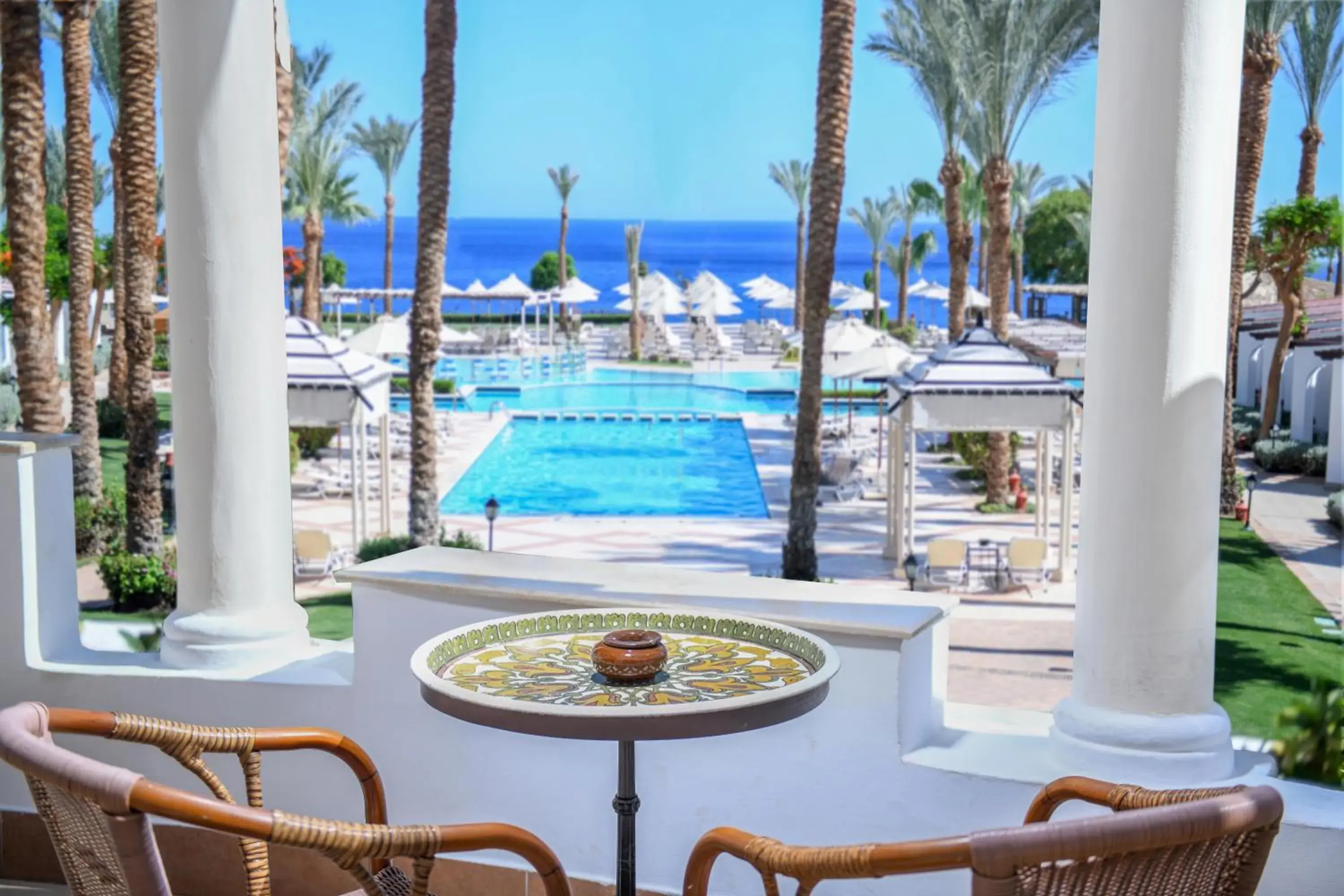 Balcony/Terrace in JAZ Fanara Resort Balcony/Terrace in JAZ Fanara Resort