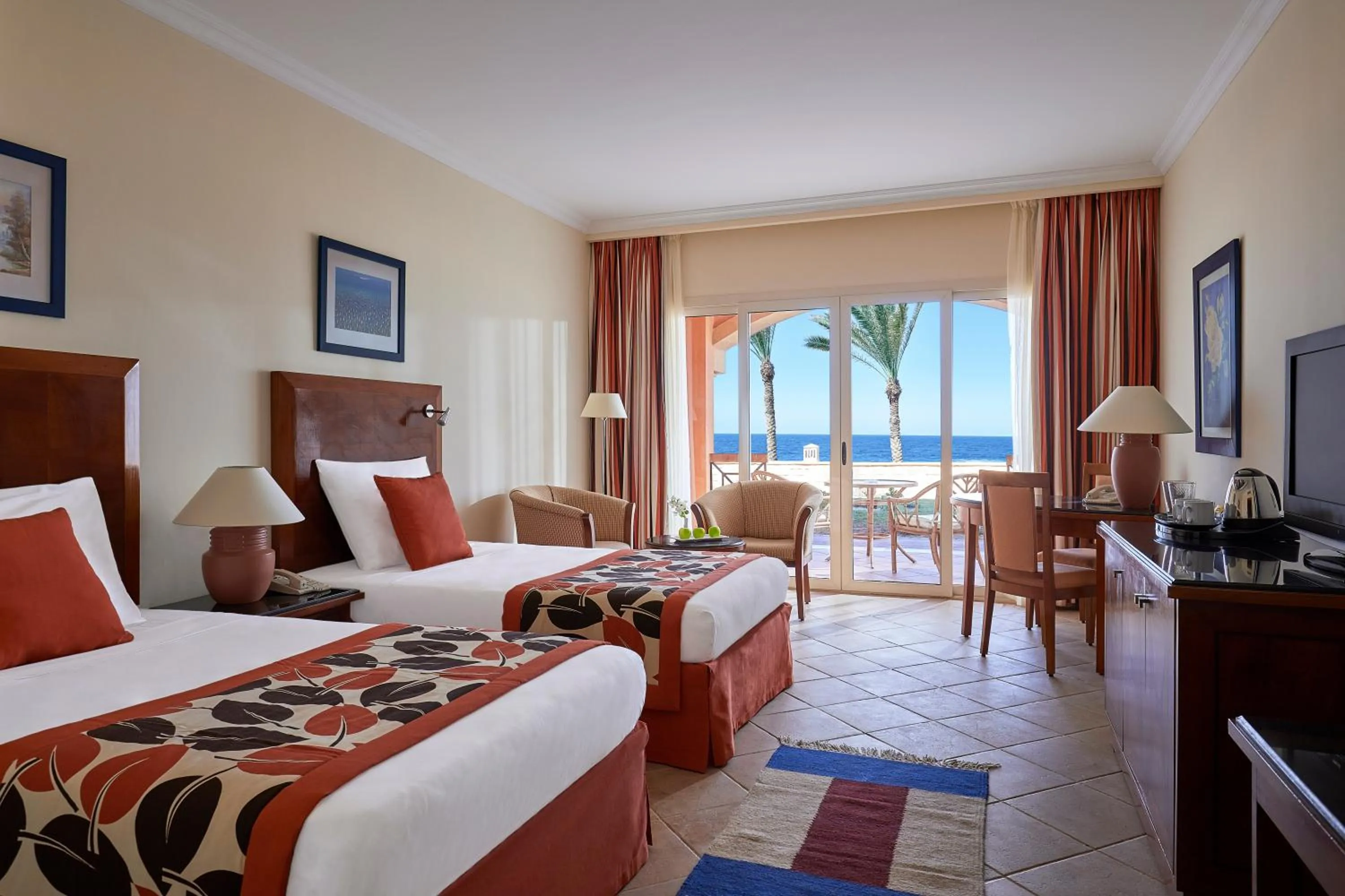 Superior Twin Room with Sea View in JAZ Grand Marsa