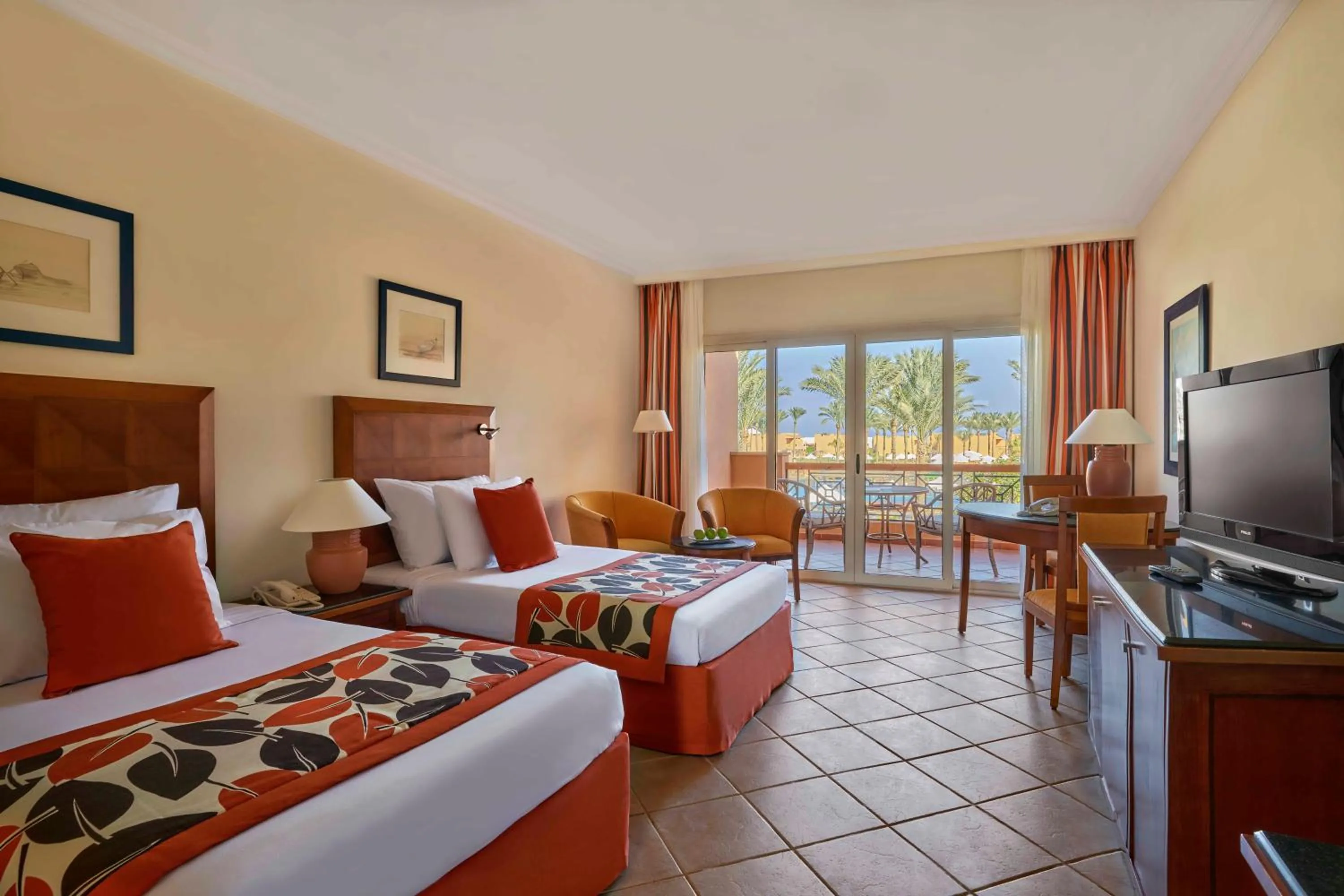 Superior Twin Room with Pool View in JAZ Grand Marsa
