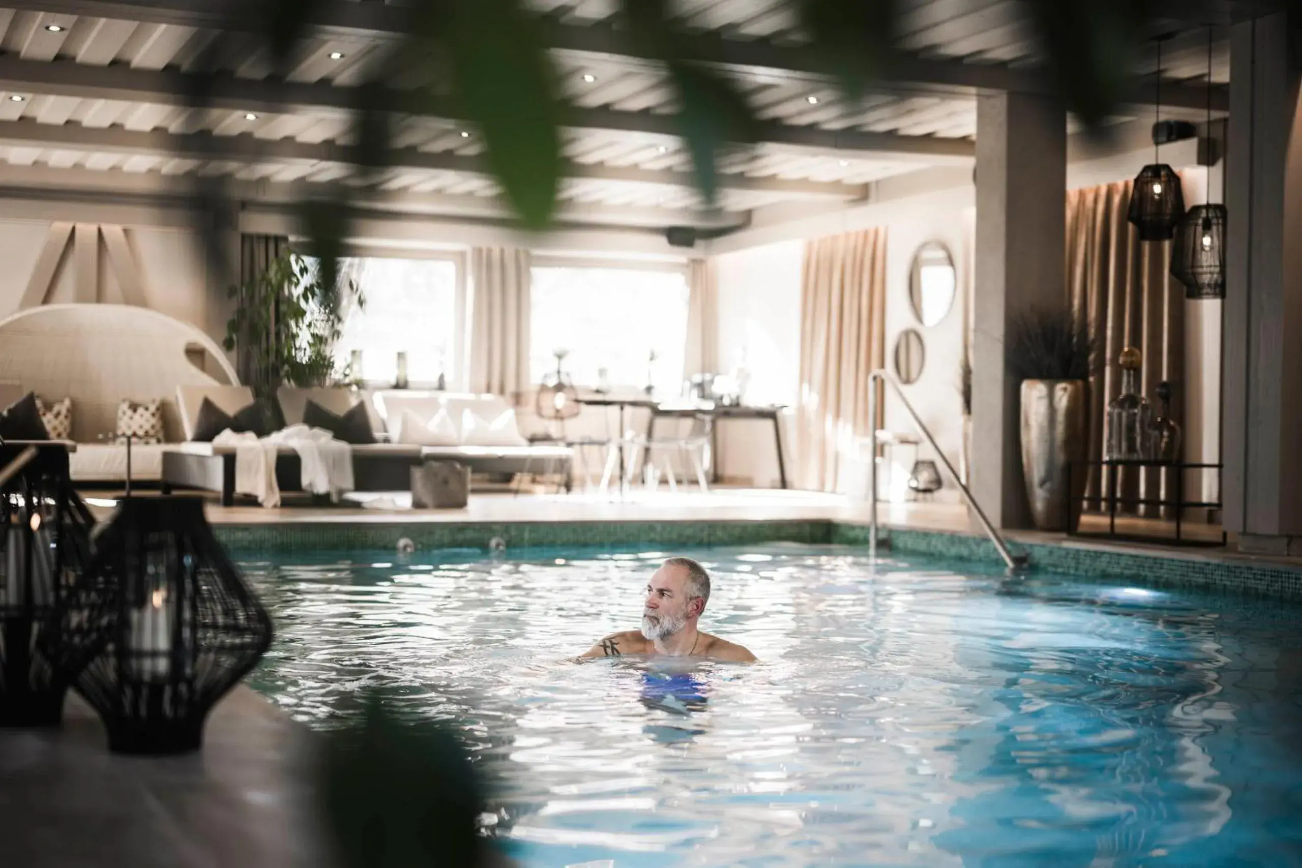 Swimming pool in Romantik Hotel & Restaurant Stafler Swimming pool in Romantik Hotel & Restaurant Stafler
