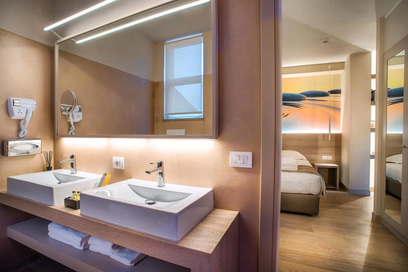Bed in Guesia Village Hotel e Spa