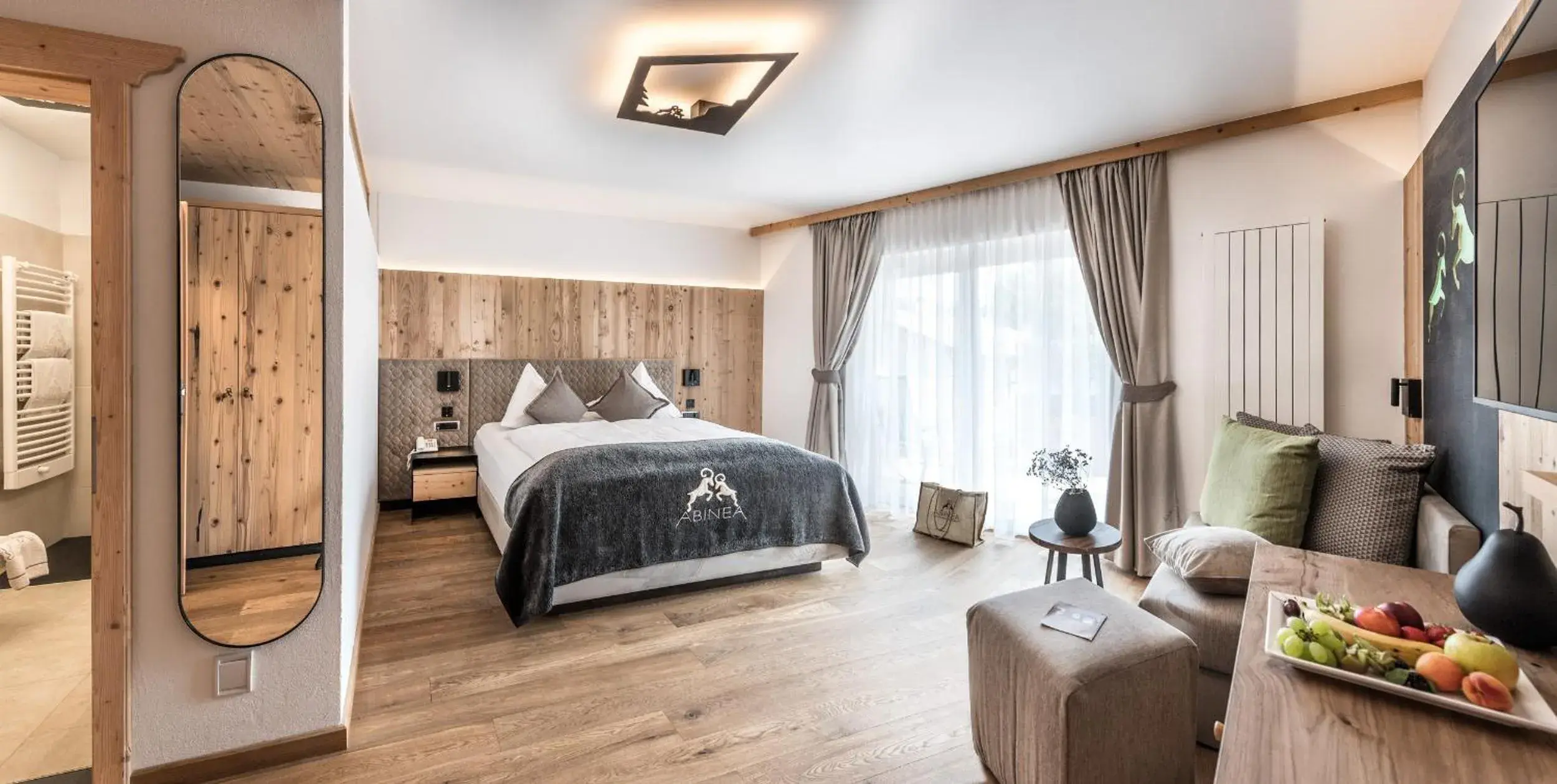 Bedroom, Bed in ABINEA Dolomiti Romantic SPA Bedroom, Bed in ABINEA Dolomiti Romantic SPA