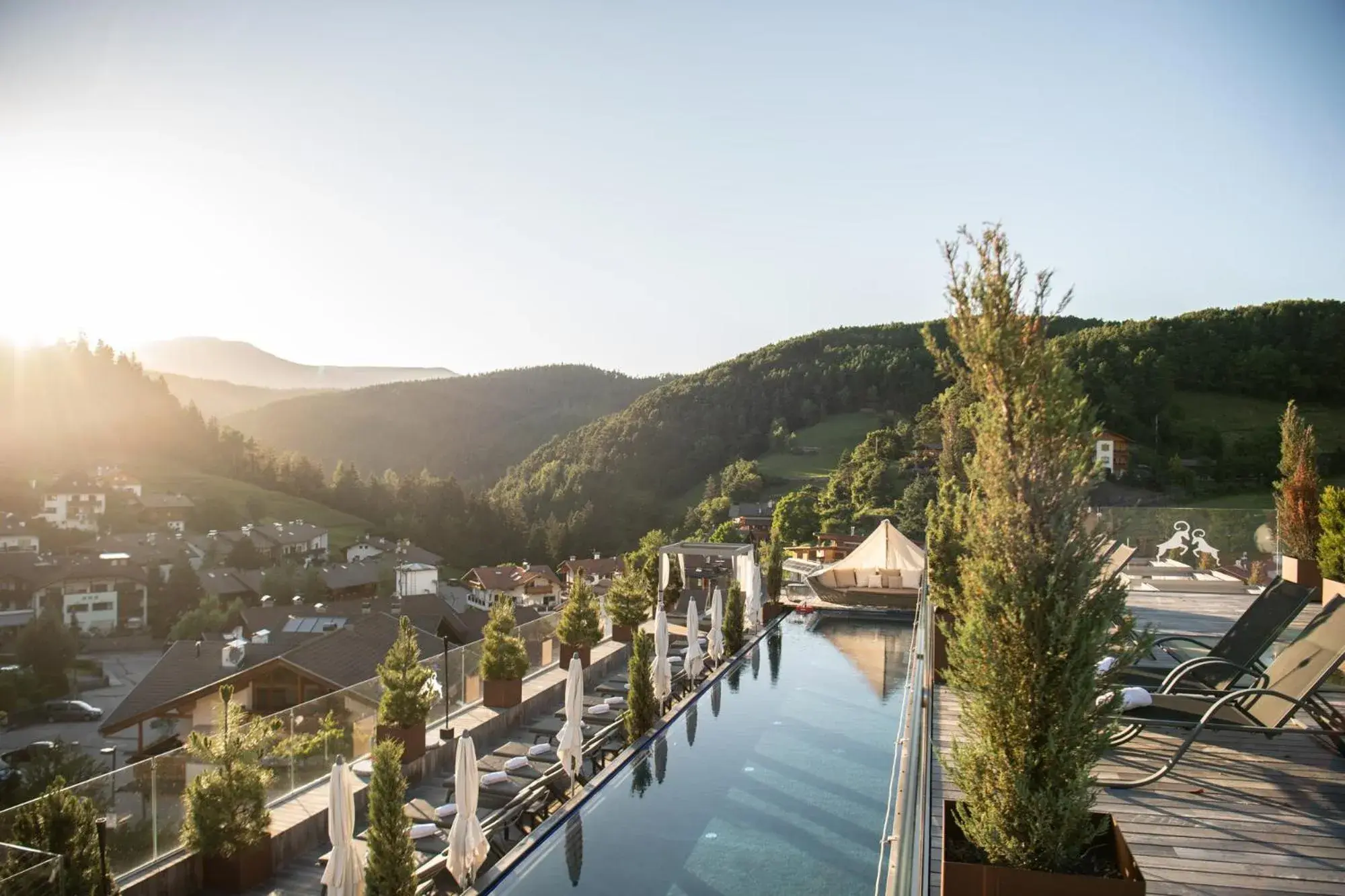 Swimming pool in ABINEA Dolomiti Romantic SPA Swimming pool in ABINEA Dolomiti Romantic SPA
