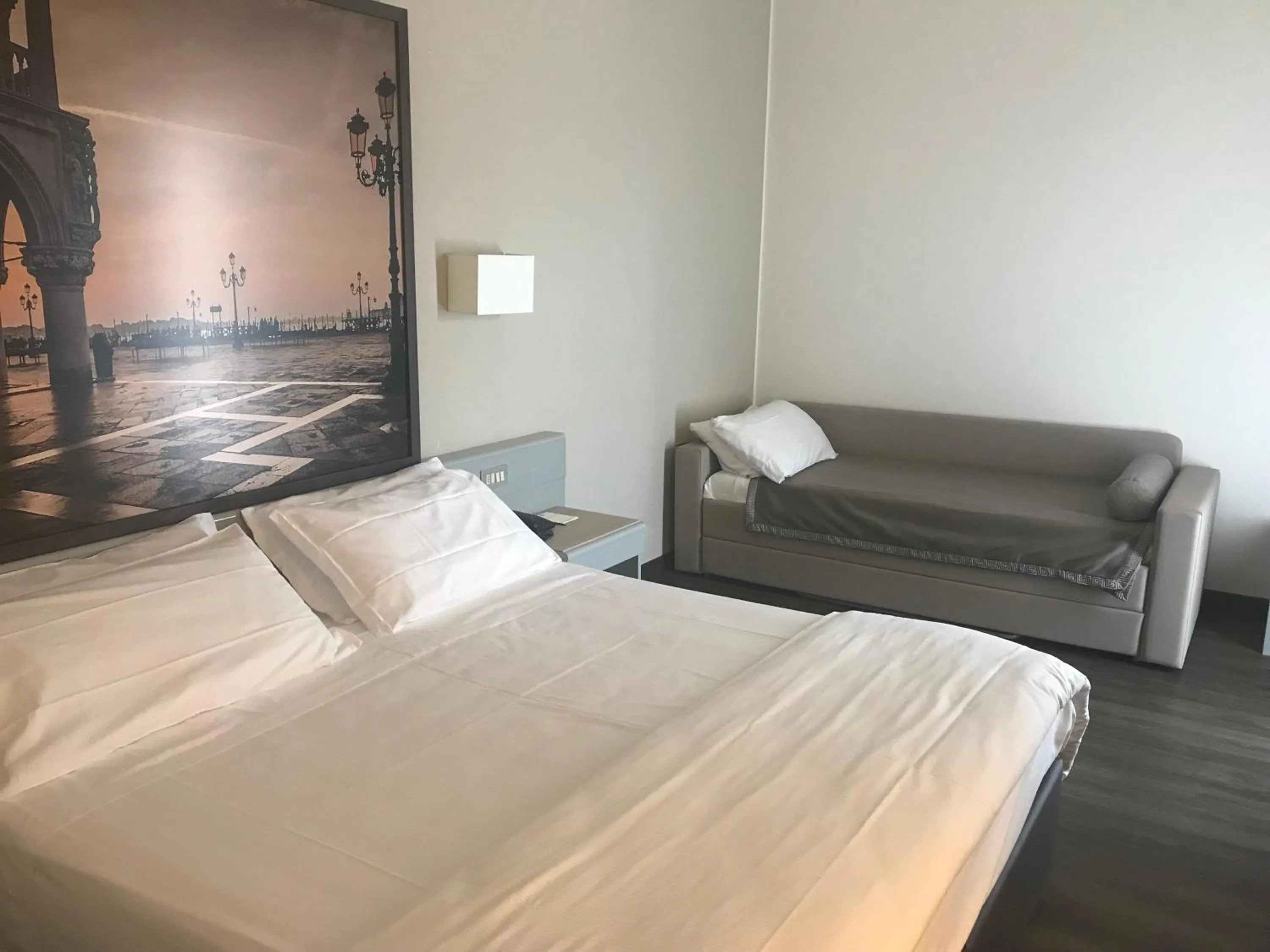 Bed in Hotel Principe Palace