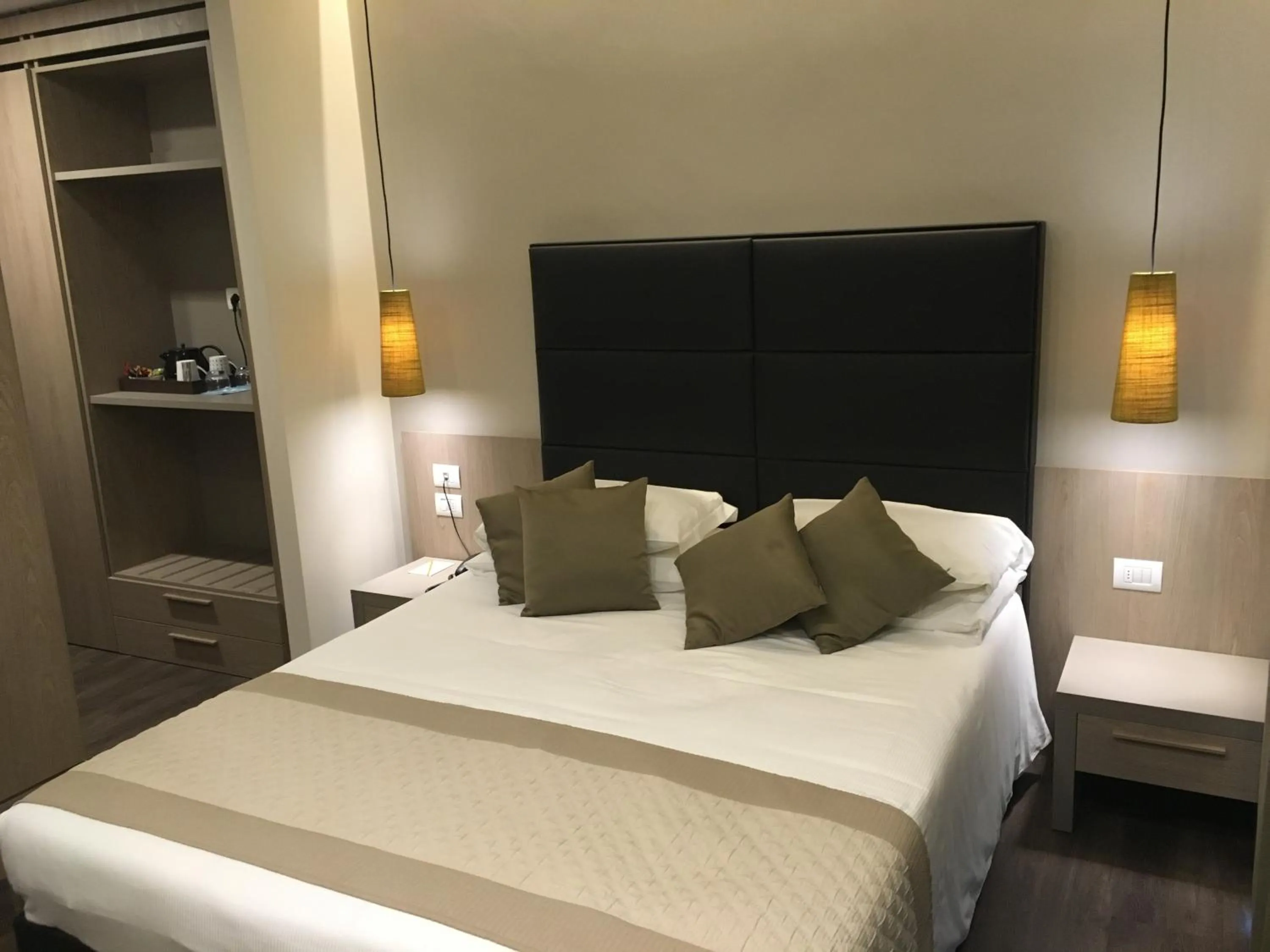Bed in Hotel Principe Palace