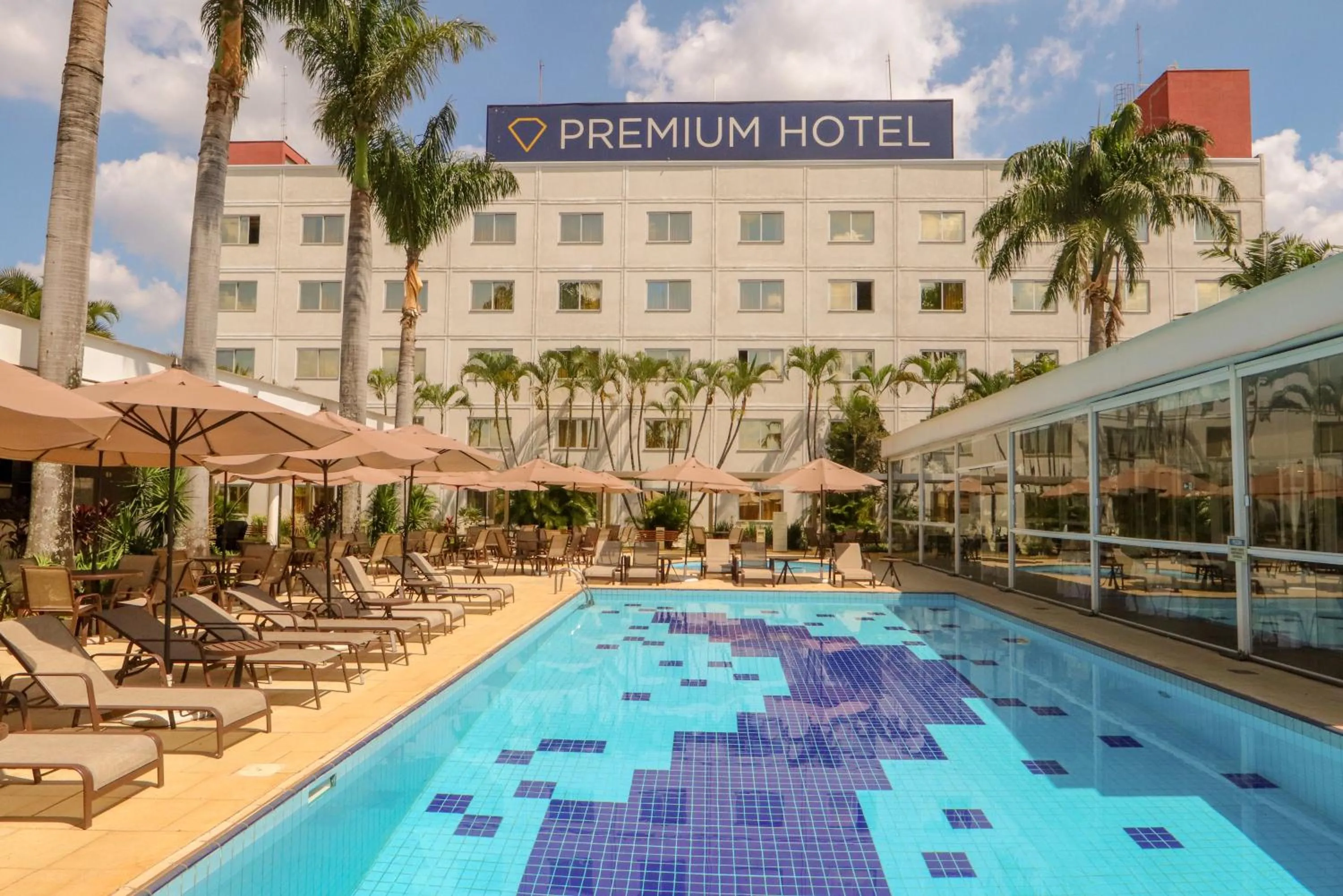 Swimming pool in Hotel Premium Campinas