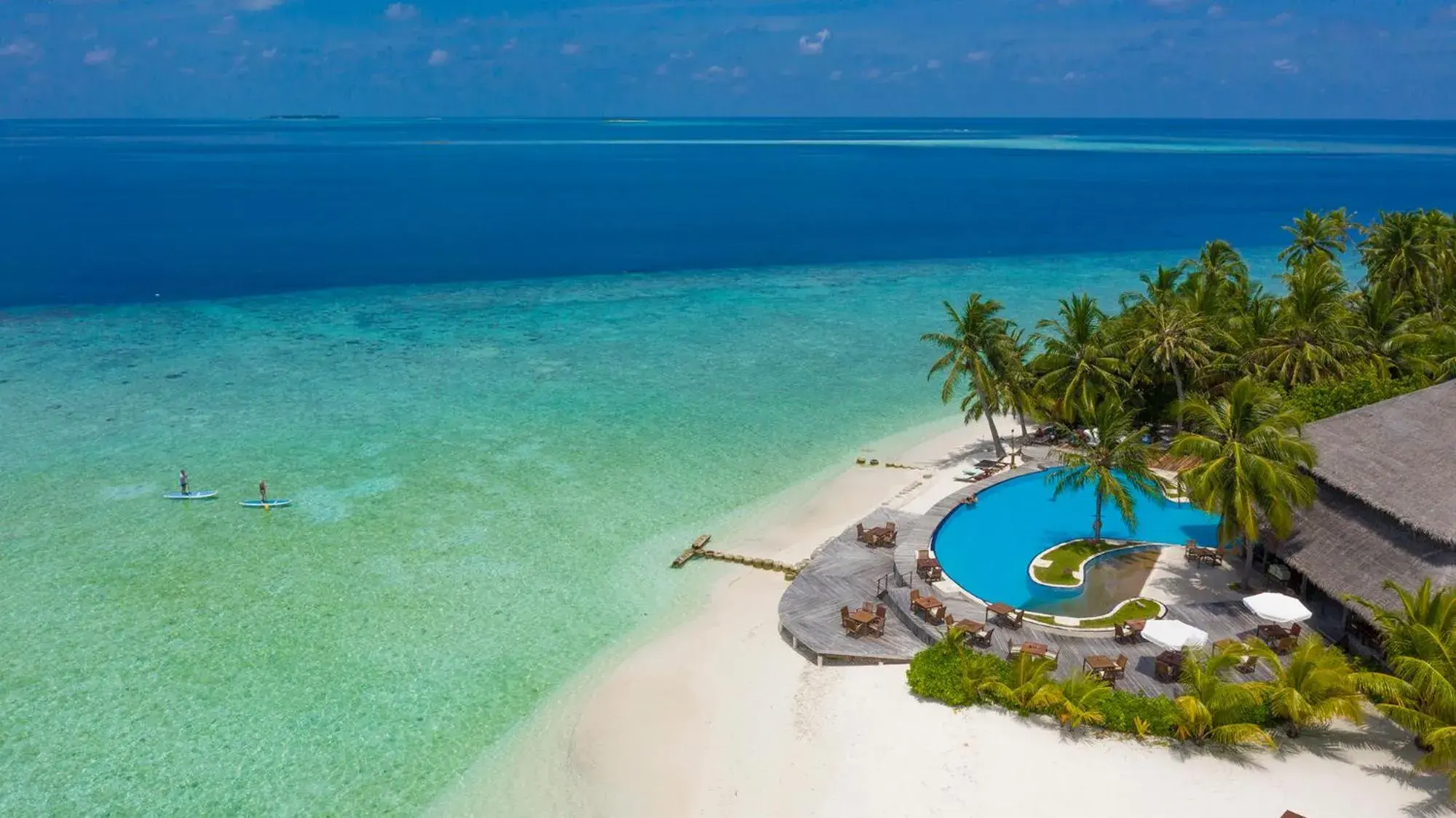 Bird's eye view in Filitheyo Island Resort Bird's eye view in Filitheyo Island Resort