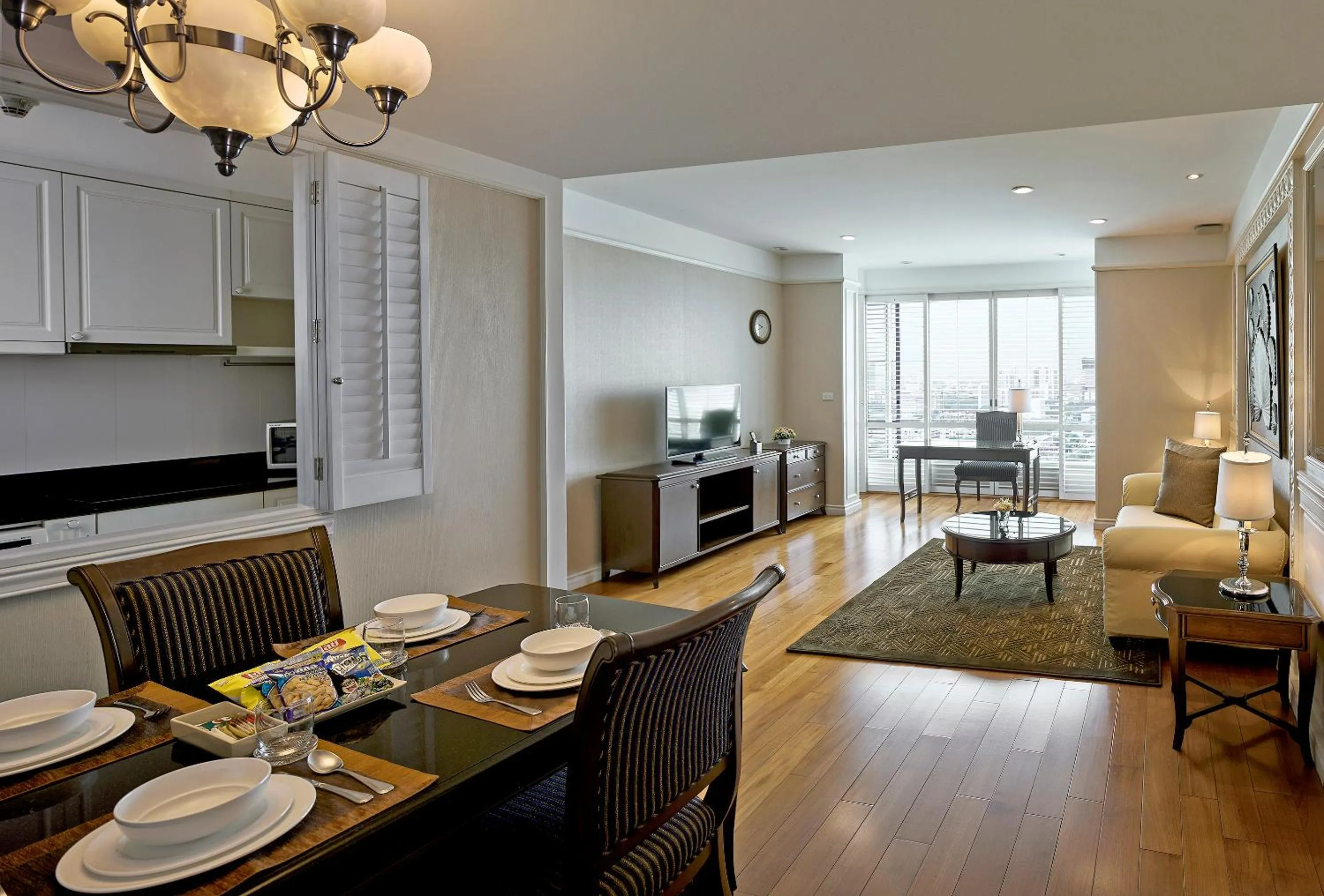 Living room in Grande Centre Point Hotel Ratchadamri Bangkok