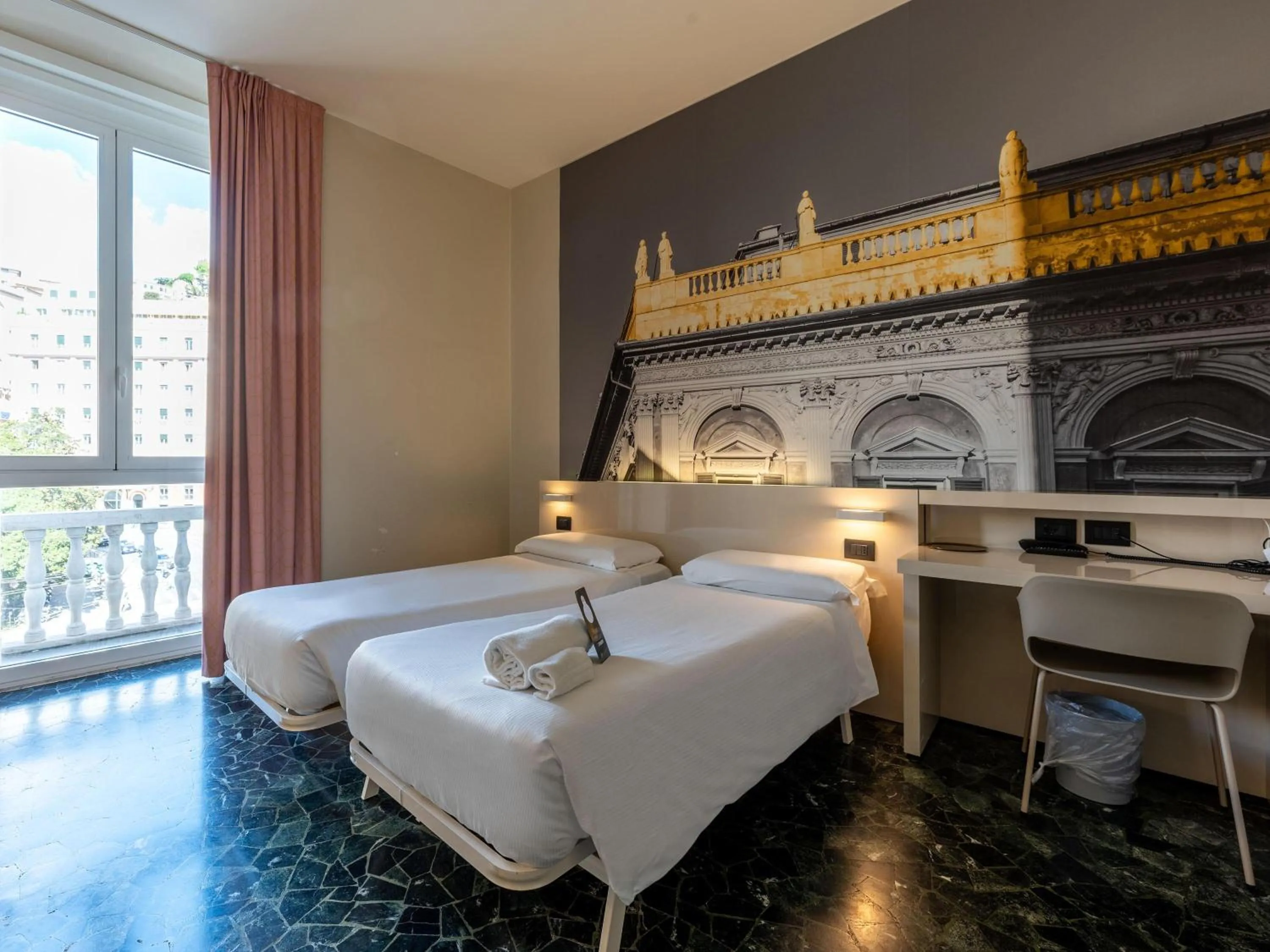 Photo of the whole room, Bed in B&B Hotel Genova Principe